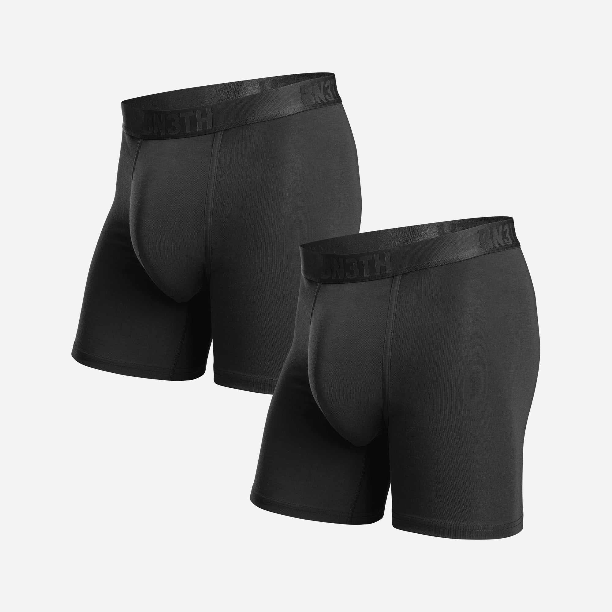Classic Essentials Boxer Brief Black 2 Packfrom BN3TH Underwear