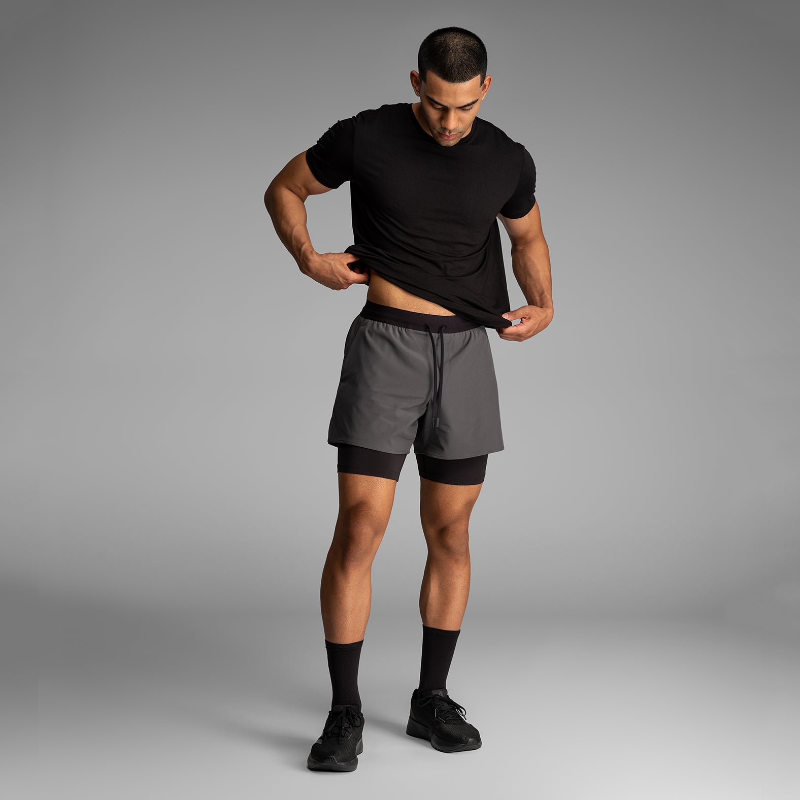 Classic Essentials Crew Tee Black 2 Packfrom BN3TH Underwear