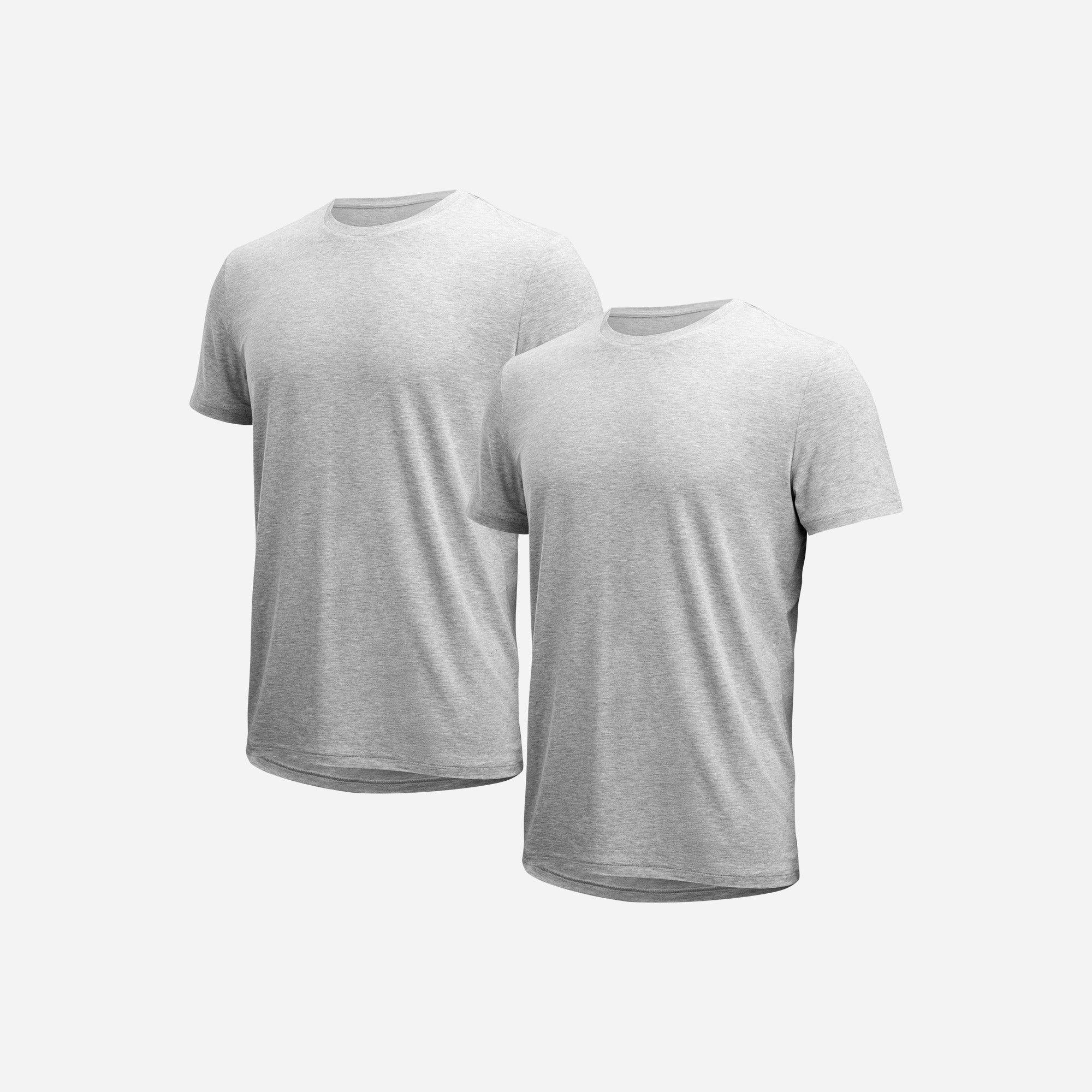 Classic Essentials Crew Tee Heather Grey 2 Packfrom BN3TH Underwear