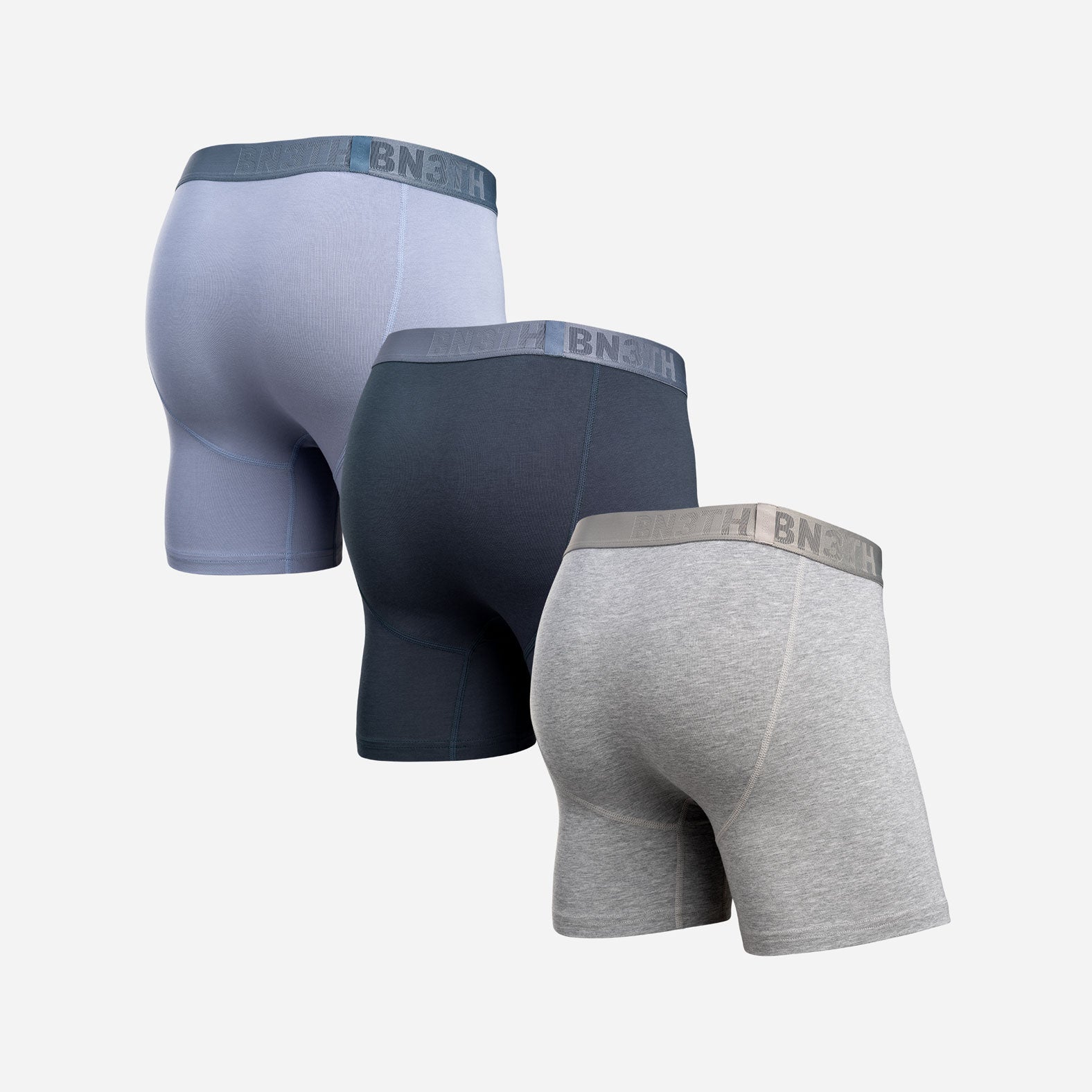 Essentials Boxer Brief: Dusty/Midnight/Heather Gray 3 Pack