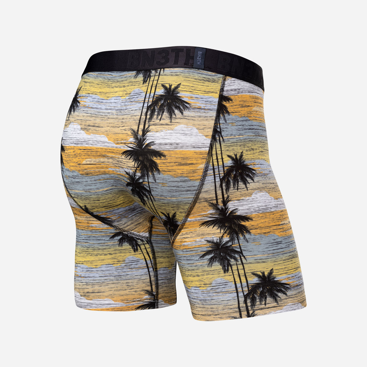 Essentials Boxer Brief: Palm Tree Horizon - Slate from BN3TH Underwear