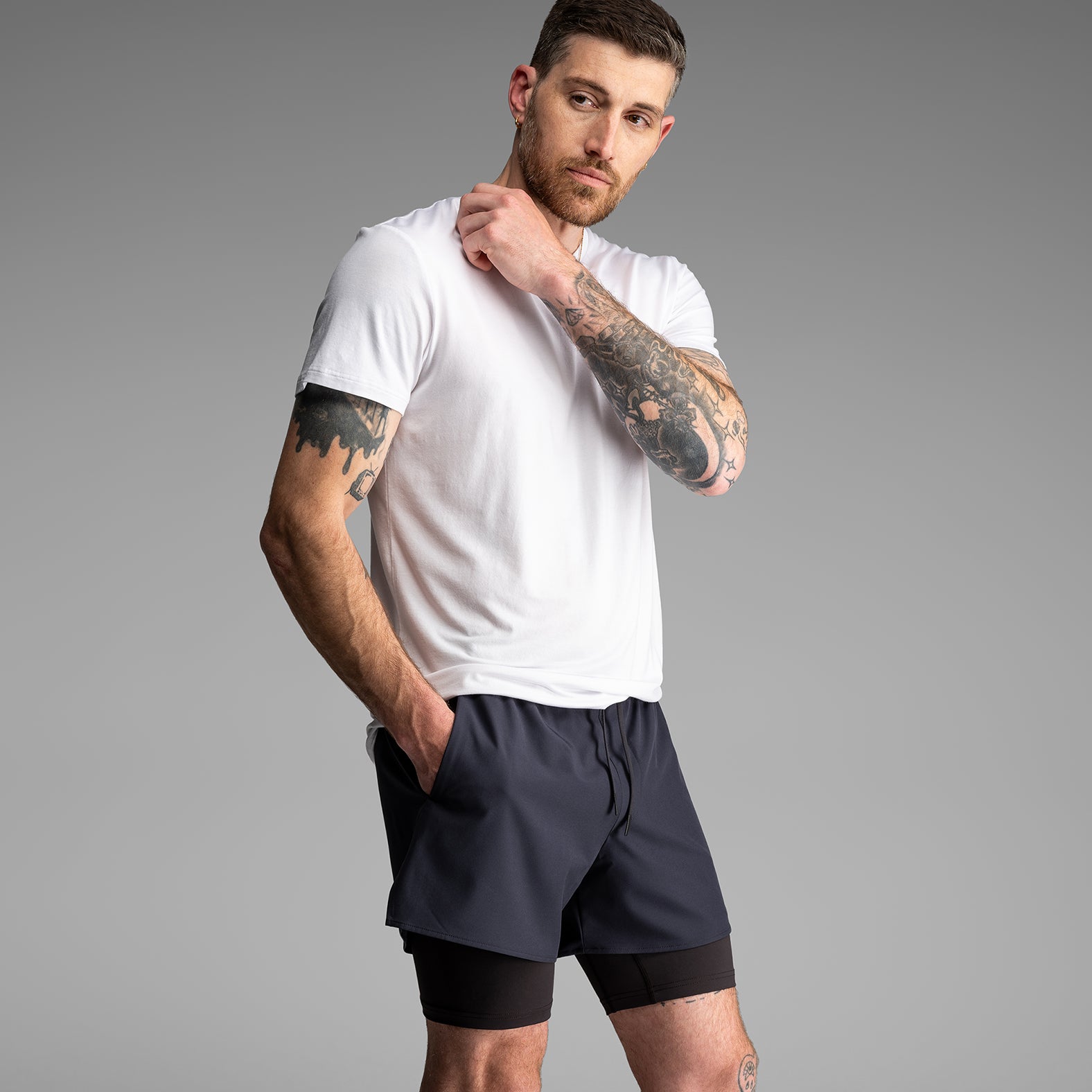 Classic Essentials Crew Tee Whitefrom BN3TH Underwear