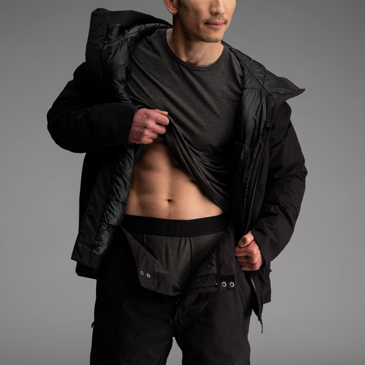 Pro Flex Thermal Baselayer Bottom: Heather Shadow from BN3TH Underwear
