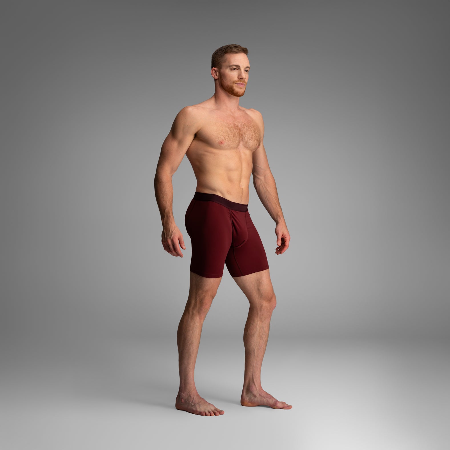 BN3TH Pro Ultra Performance Underwear Boxer Brief: Pomegranate Red