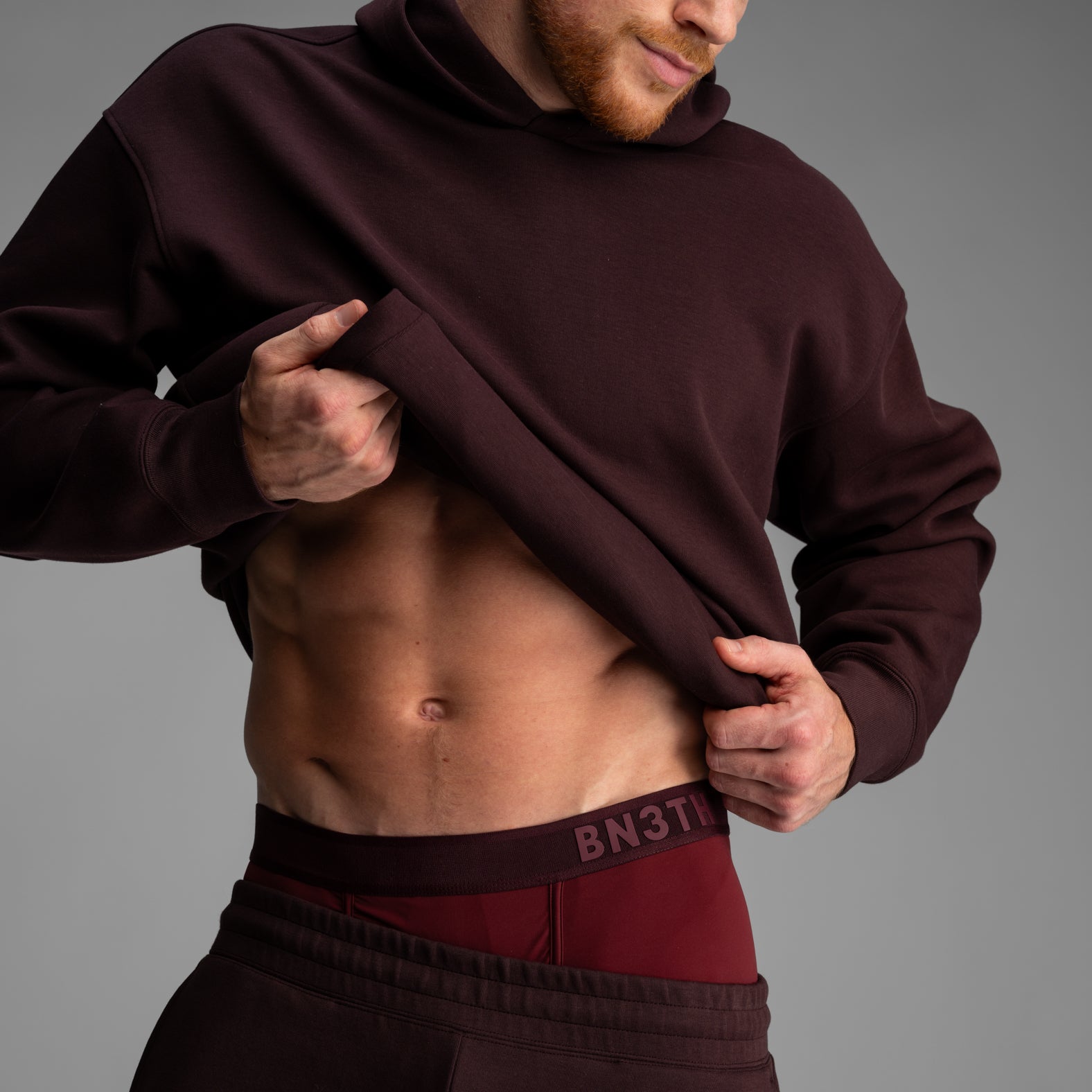 BN3TH Pro Ultra Performance Underwear Boxer Brief: Pomegranate Red
