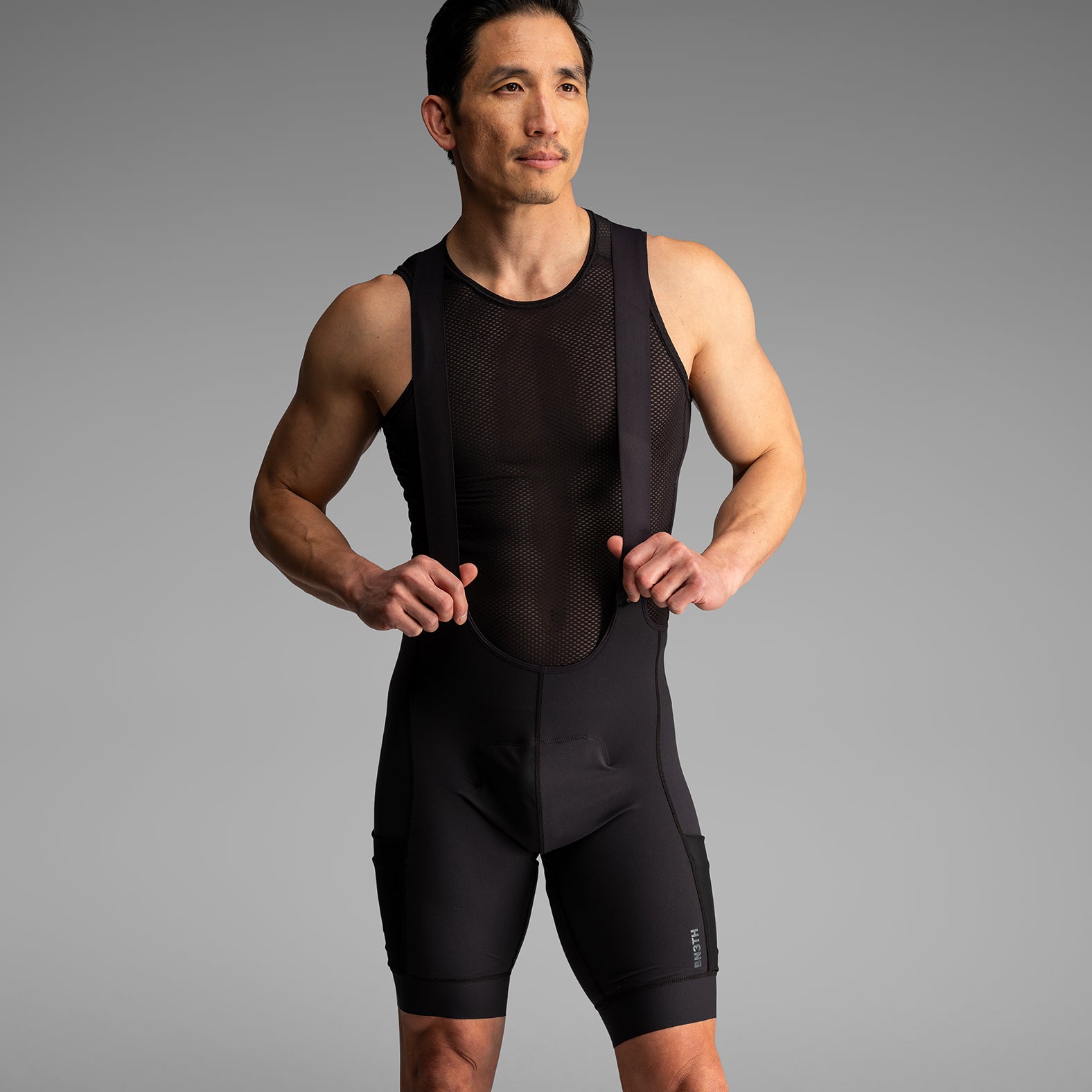 Black cycling bib shorts- Our Award-Winning North Shore Technology, Re-Engineered for Road & Gravel.