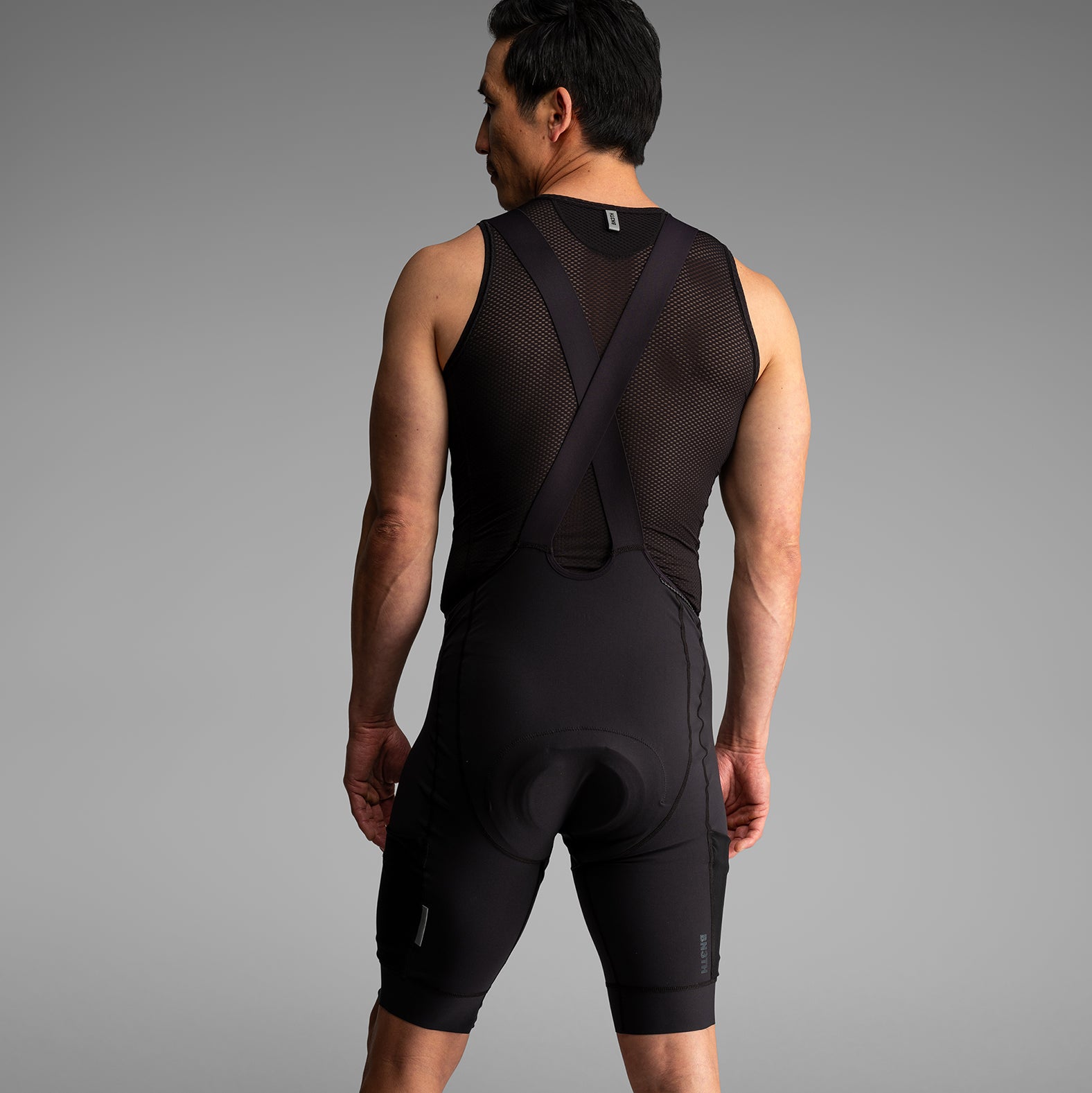 Black cycling bib shorts- Our Award-Winning North Shore Technology, Re-Engineered for Road & Gravel.