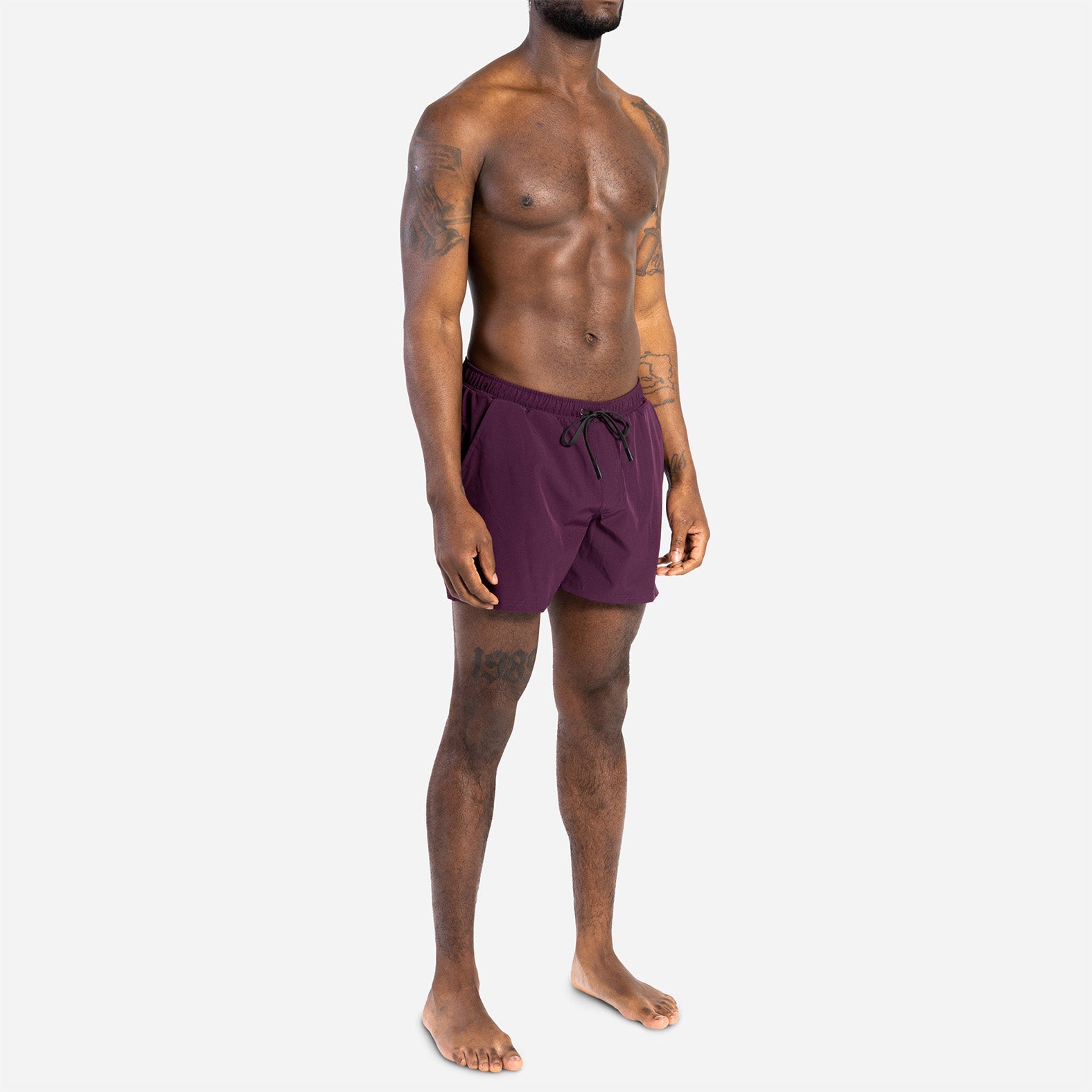 AGUA VOLLEY 2n1 SWIM SHORT 5": CABERNET
