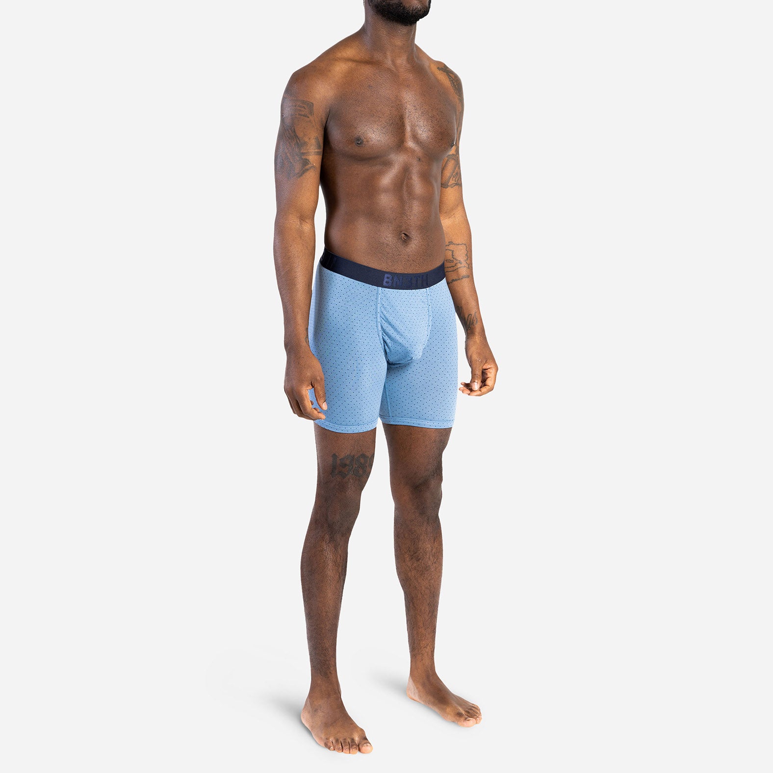 CLASSIC BOXER BRIEF WITH FLY: MICRO DOT FOG