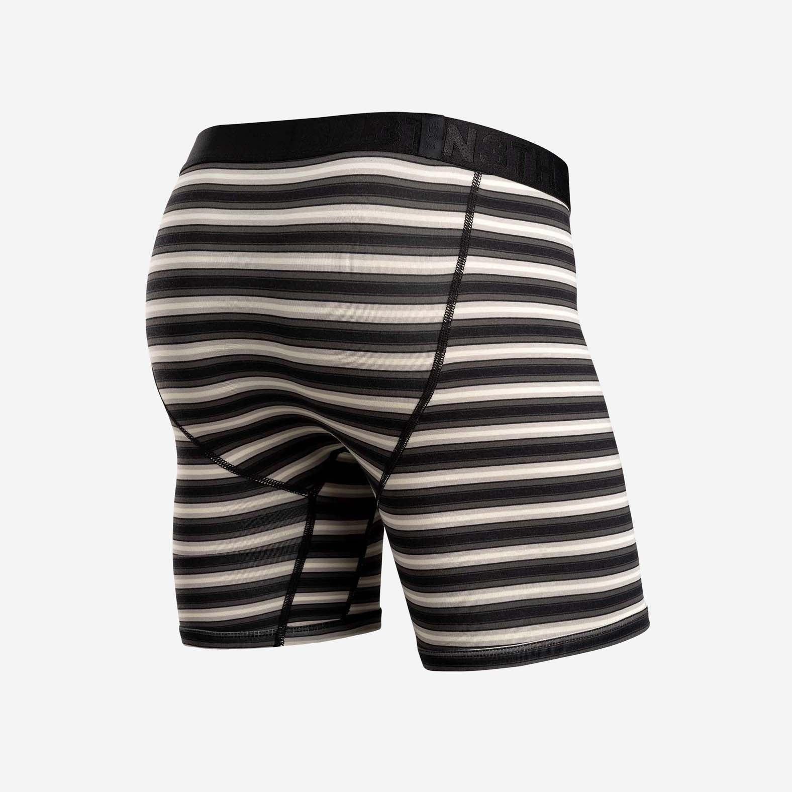 CLASSIC BOXER BRIEF: TRACK STRIPE BLACK