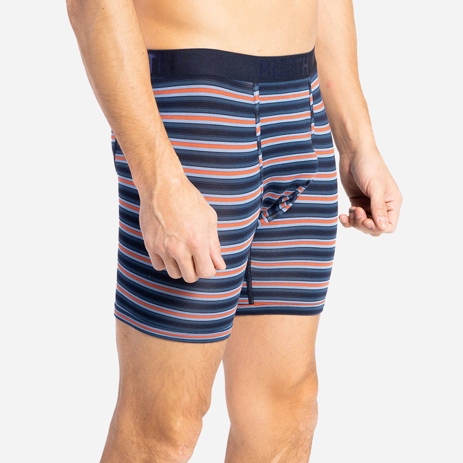 CLASSIC BOXER BRIEF: NAVY/TRACK STRIPE DARK NAVY 2 PACK