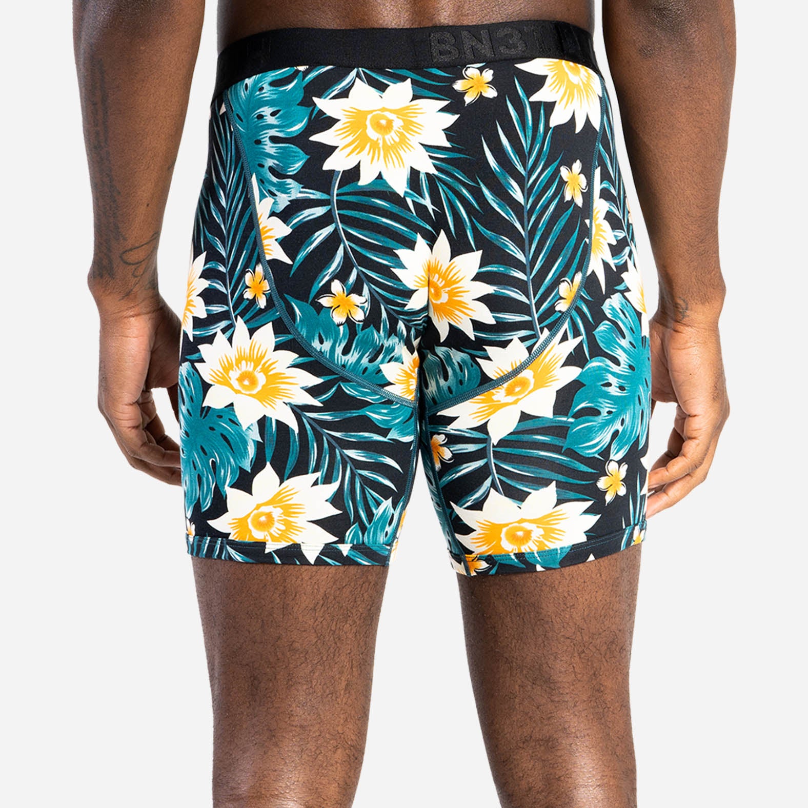 CLASSIC BOXER BRIEF: TROPICAL FLORAL BLACK