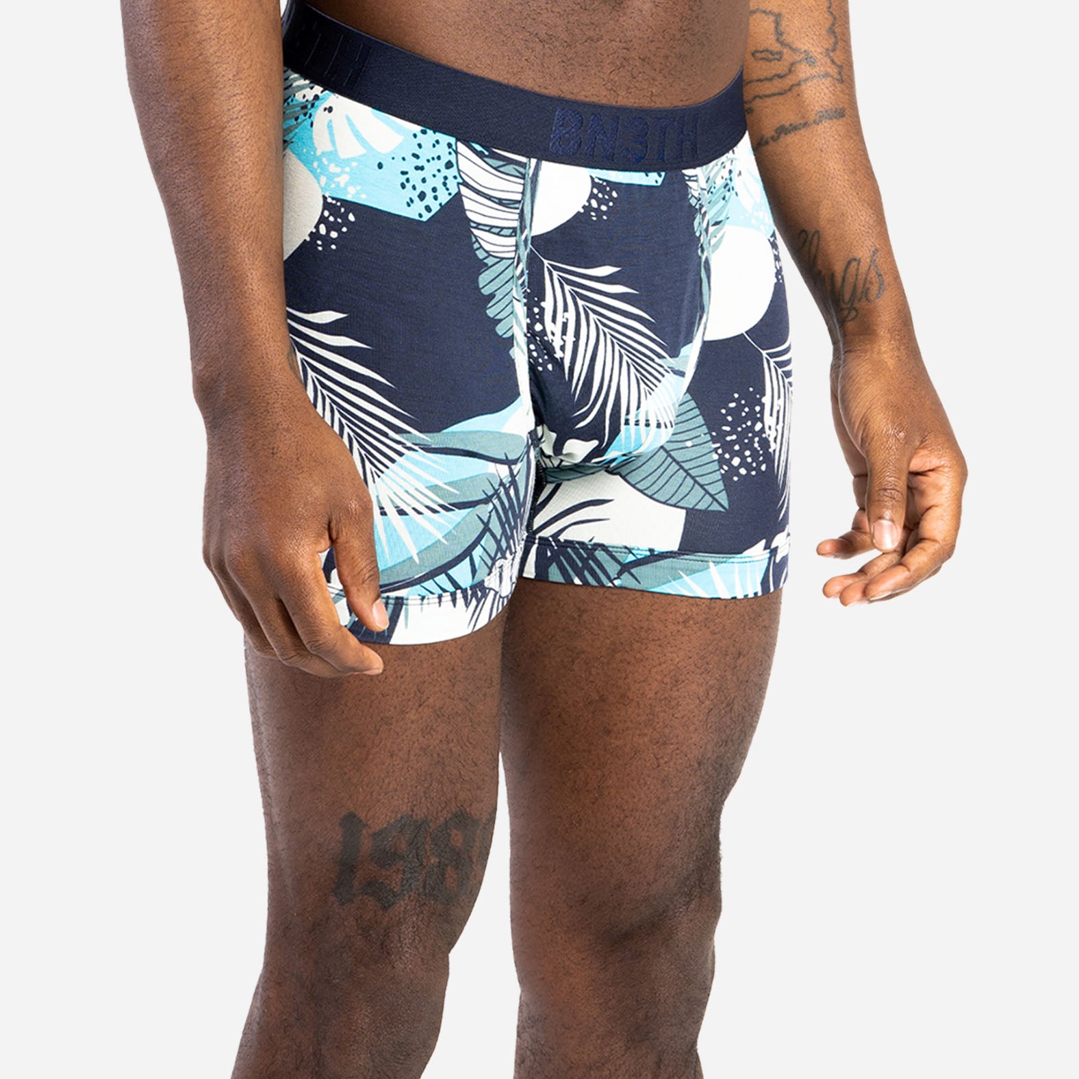 CLASSIC TRUNK: FRONDS DARK NAVY