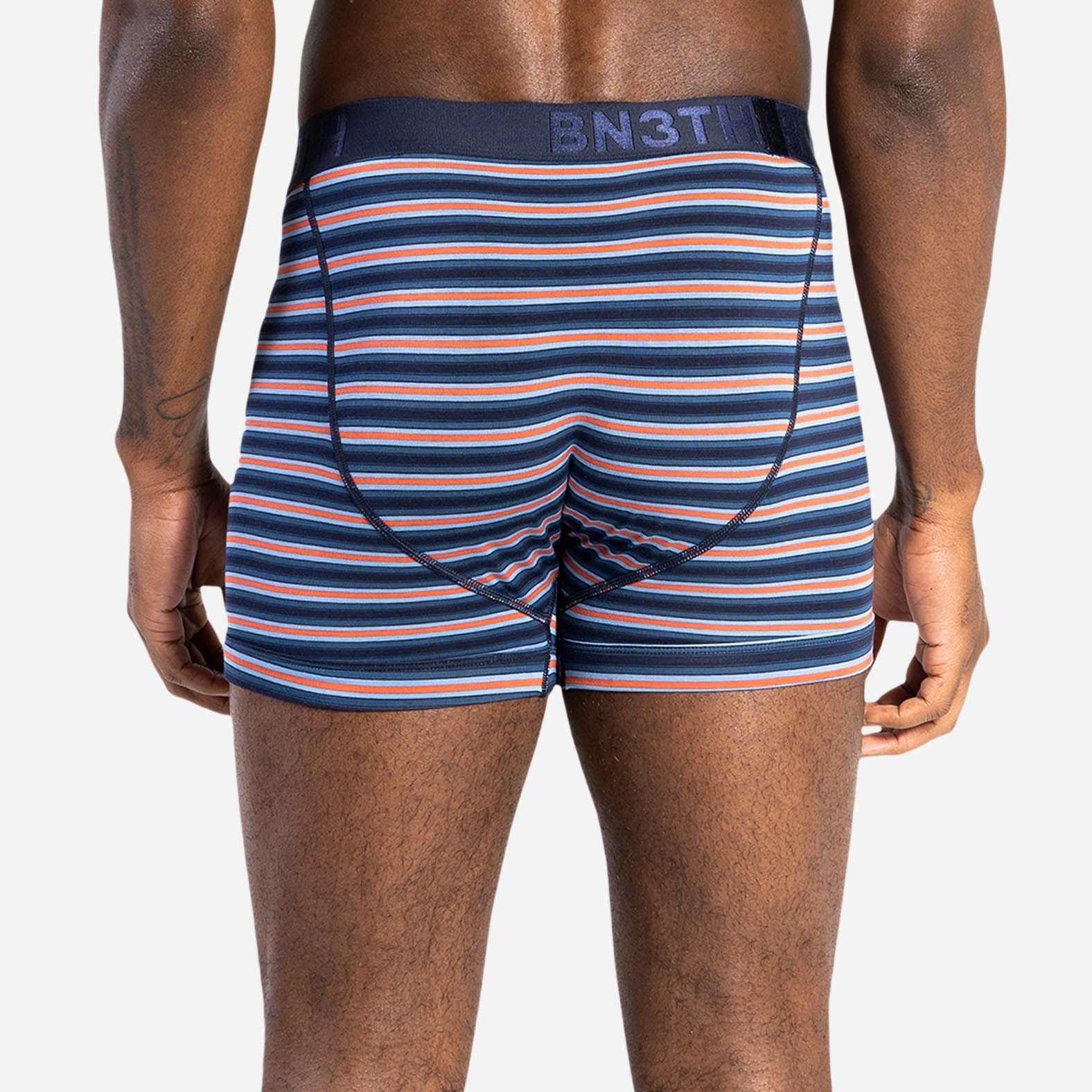 CLASSIC TRUNK: NAVY/TRACK STRIPE DARK NAVY 2 PACK
