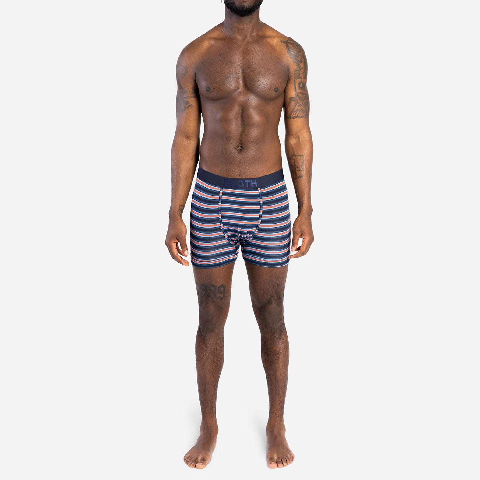 CLASSIC TRUNK: NAVY/TRACK STRIPE DARK NAVY 2 PACK