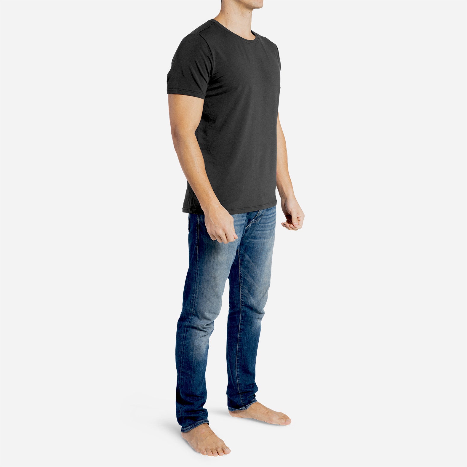 CREW TEE: BLACK