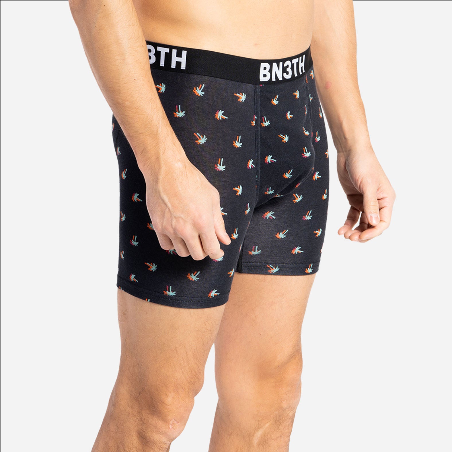 Outset Boxer Brief: Electric Hawaiian Black