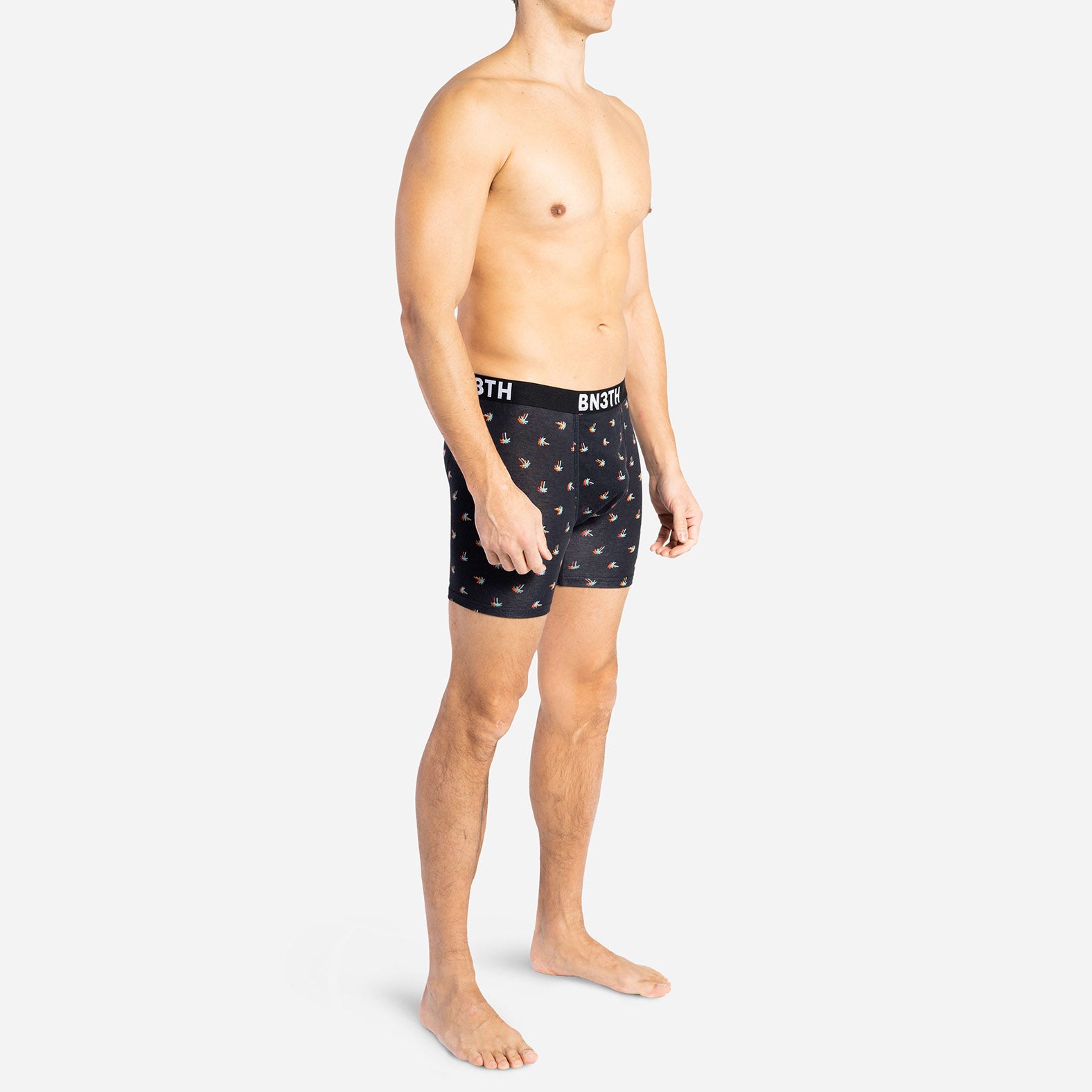 OUTSET BOXER BRIEF : TURQUOISE BLUE/ELECTRIC HAWAIIAN BLACK 2 PACK