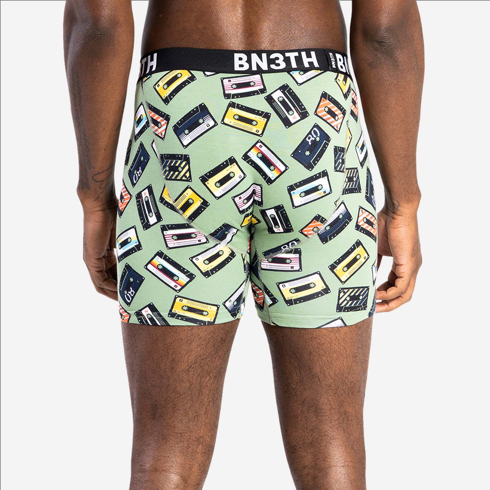 OUTSET BOXER BRIEF: CASSETTE MADNESS CEDAR