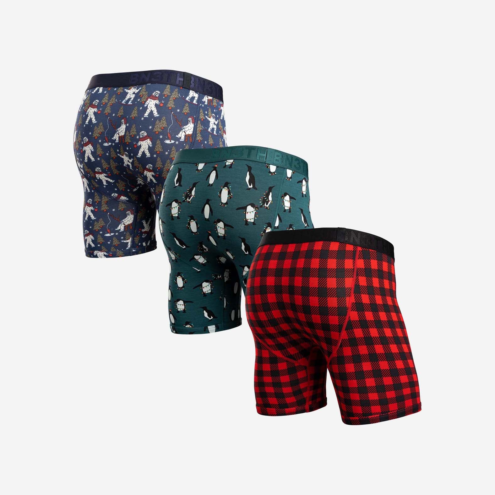CLASSIC BOXER BRIEF: BUFFALO/PENGUINS/WINTER 3 PACK