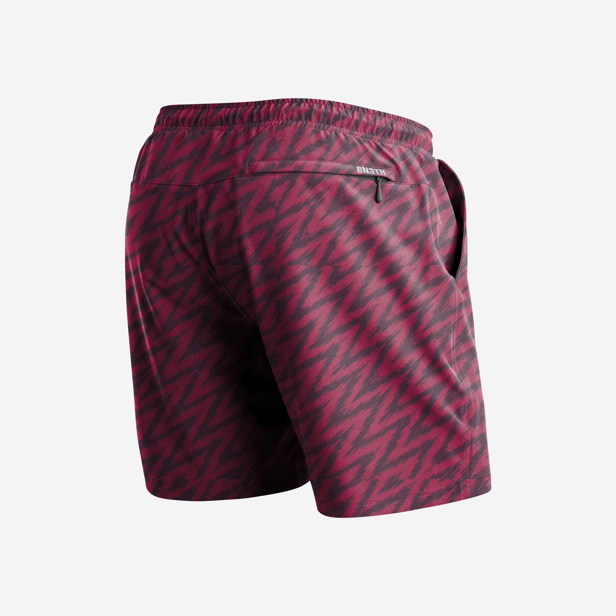 AGUA VOLLEY 2n1 SWIM SHORT 7": IKAT CABERNET