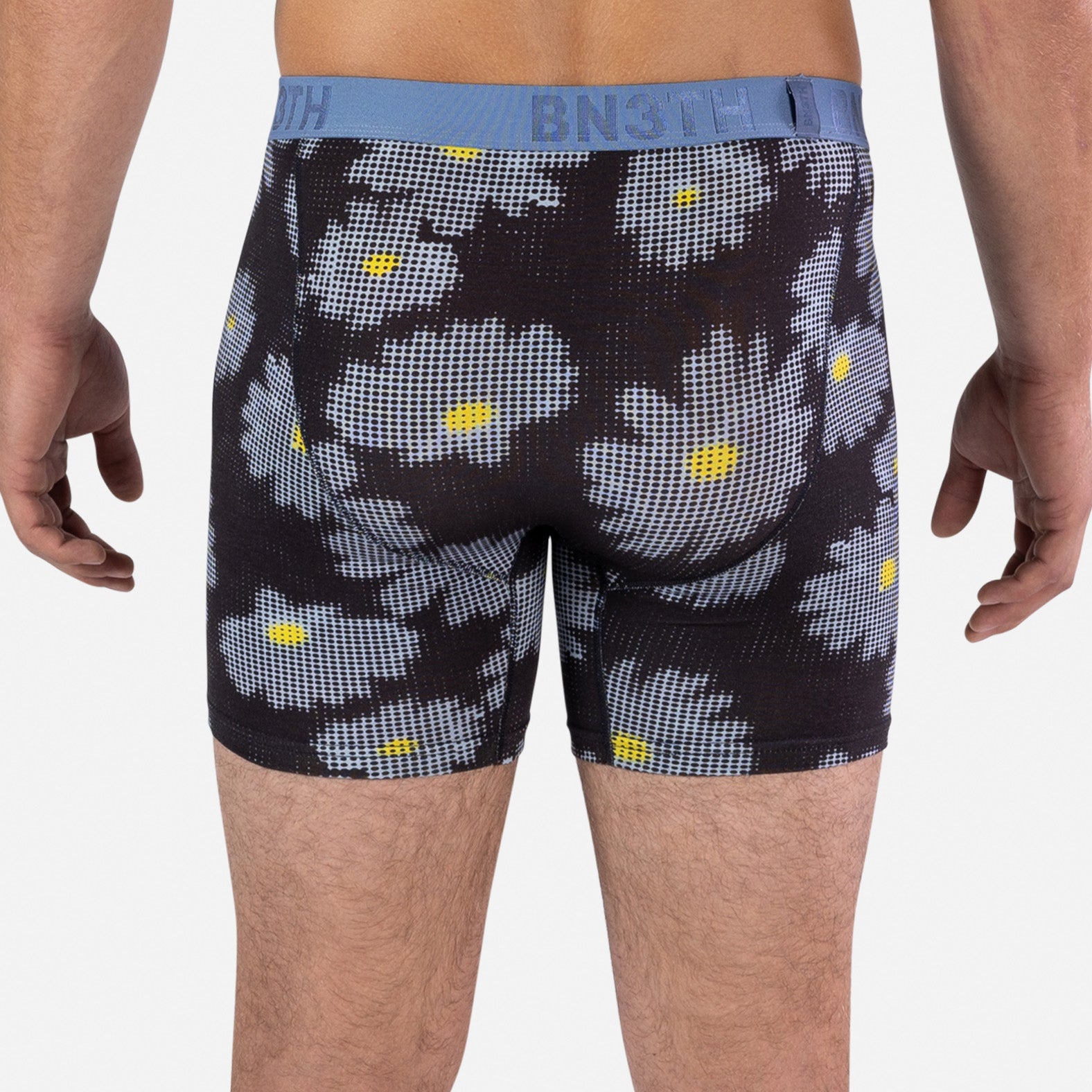 Classic Boxer Brief: Daisy Mosaic Dark Navy