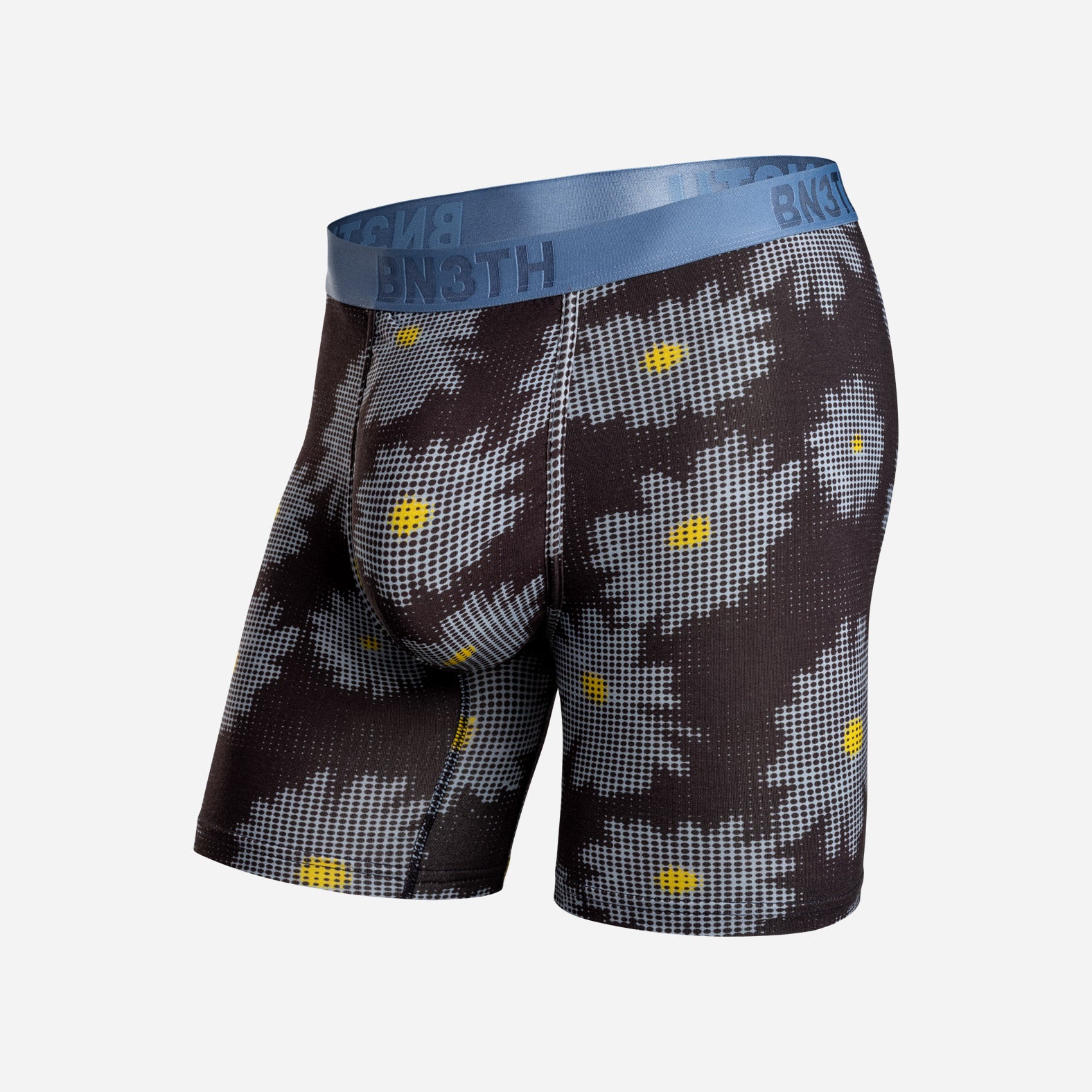 Classic Boxer Brief: Daisy Mosaic Dark Navy