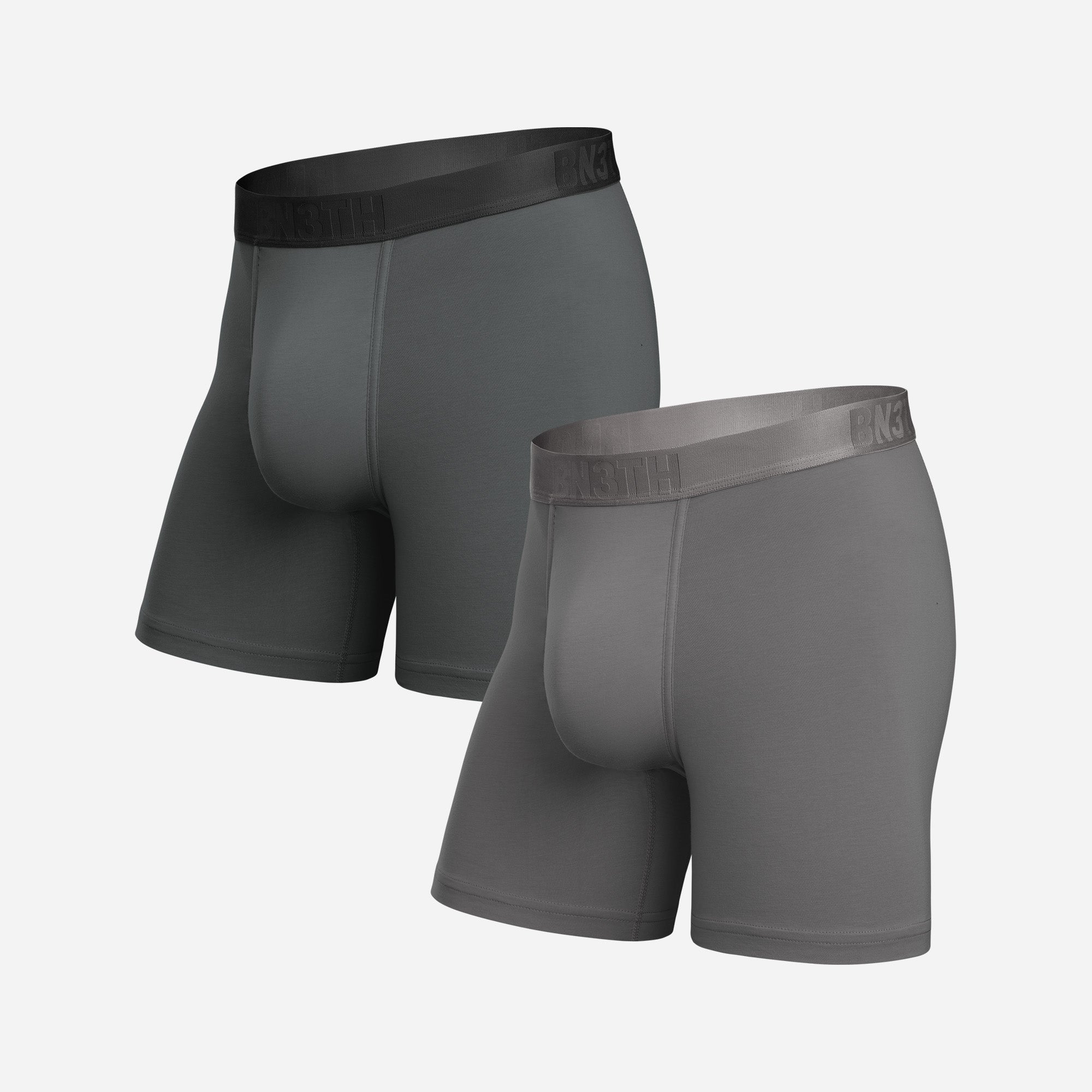 Essentials Boxer Brief : Shadow/Gray Violet 2 Pack