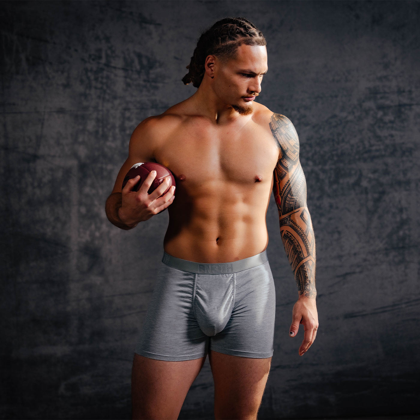 Essentials Boxer Brief: Heather Gray