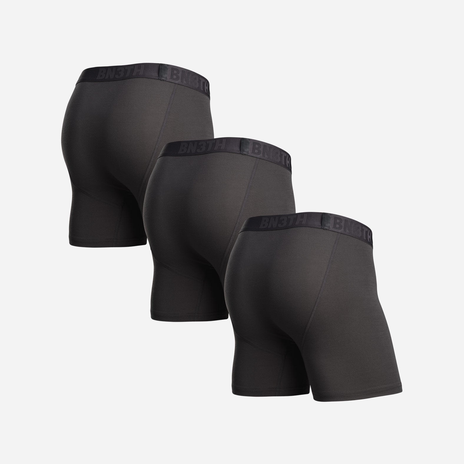 Essentials Boxer Brief: Black 3 Pack