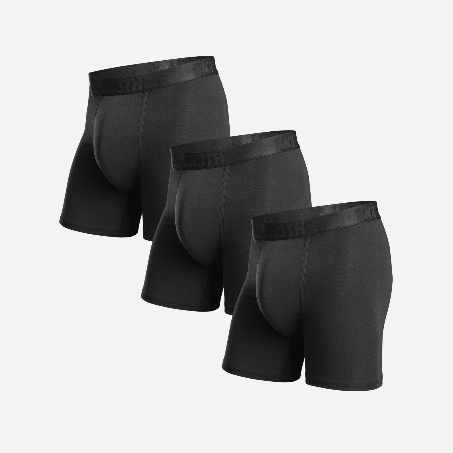 Essentials Boxer Brief: Black 3 Pack