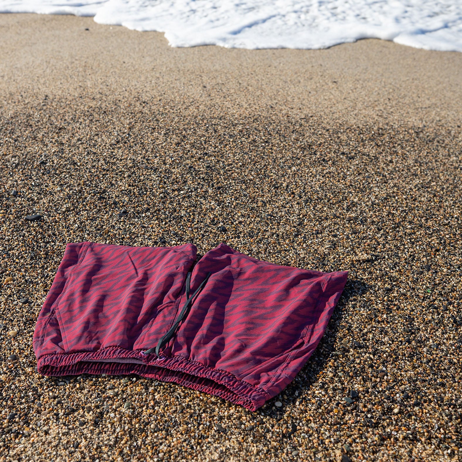 AGUA VOLLEY 2n1 SWIM SHORT 7": IKAT CABERNET