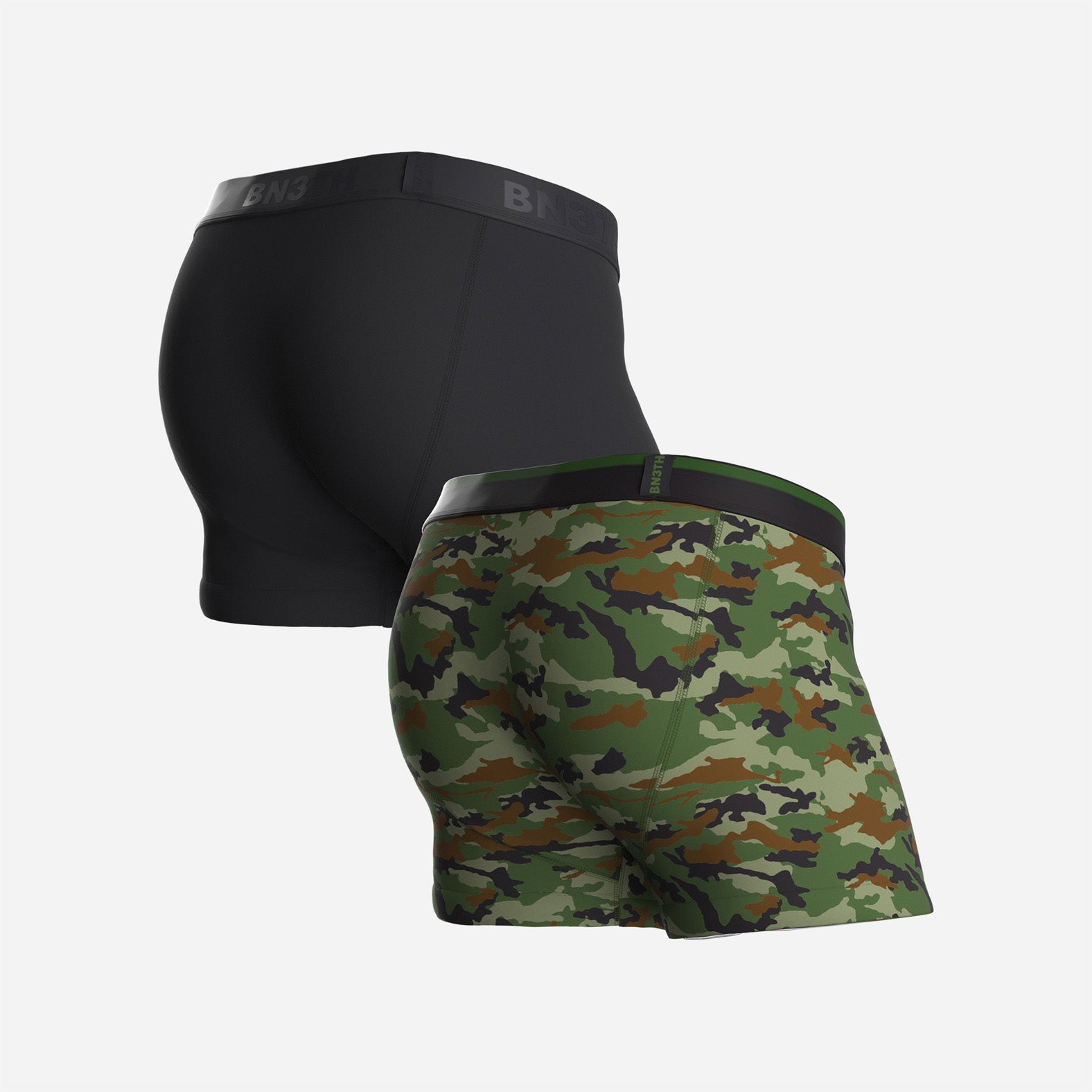 CLASSIC TRUNK: BLACK/CAMO GREEN 2 PACK