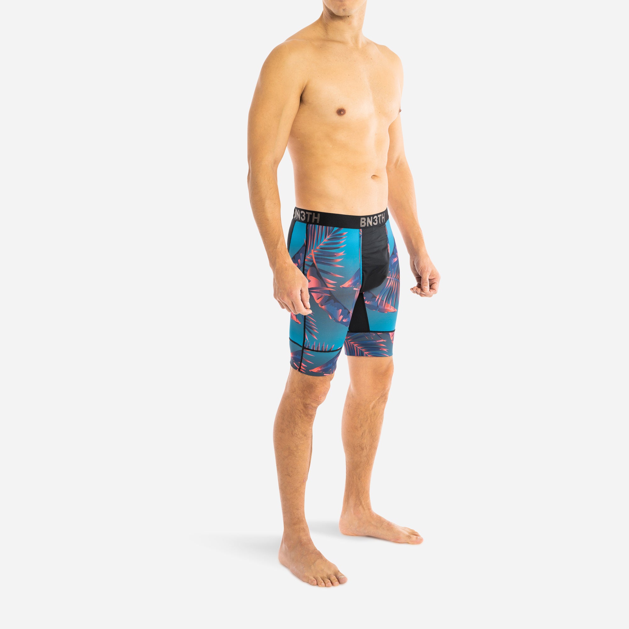 NORTH SHORE BIKE LINER SHORT: RADICAL TROPICS TEAL