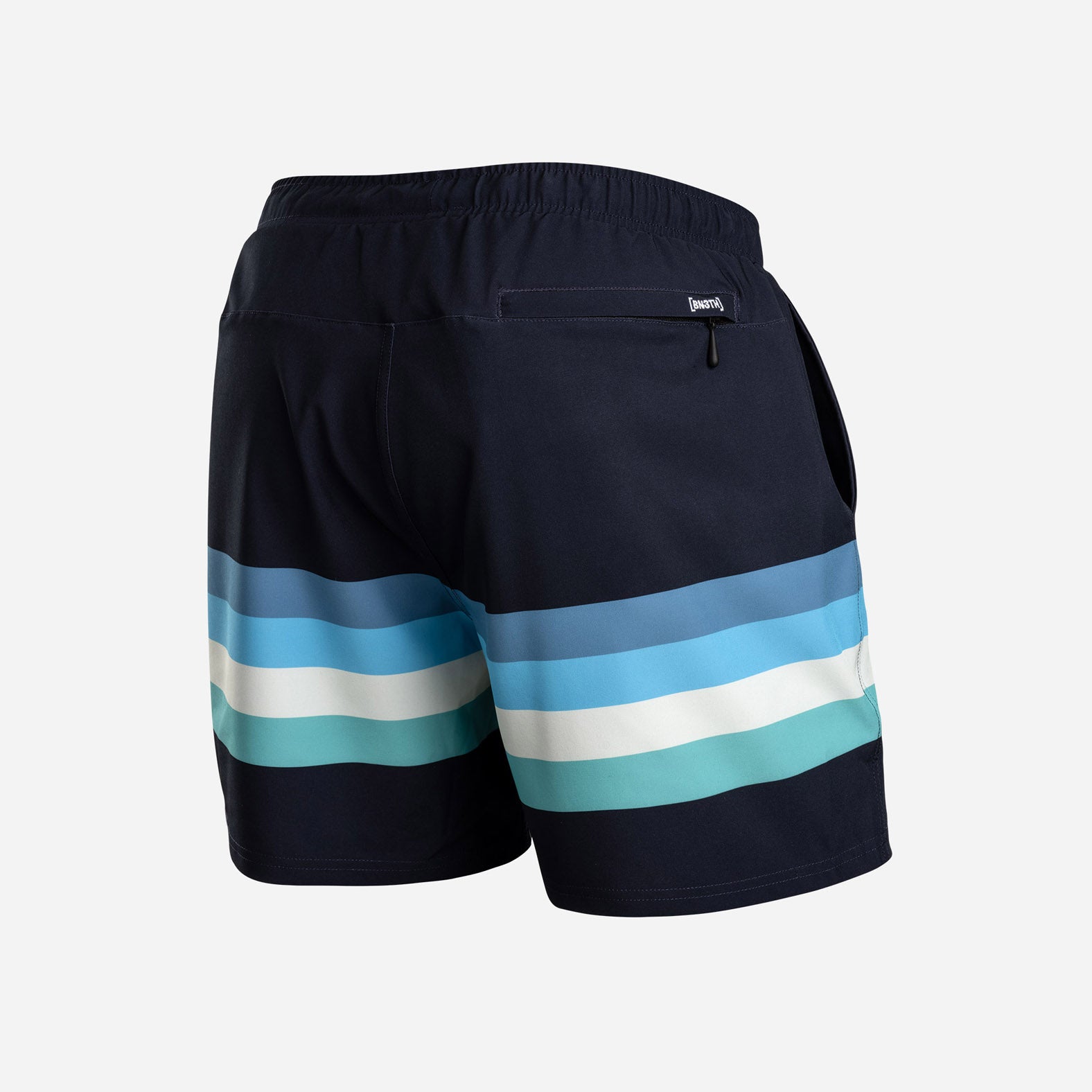 AGUA VOLLEY 2n1 SWIM SHORT 5": RETROSTRIPE FOG