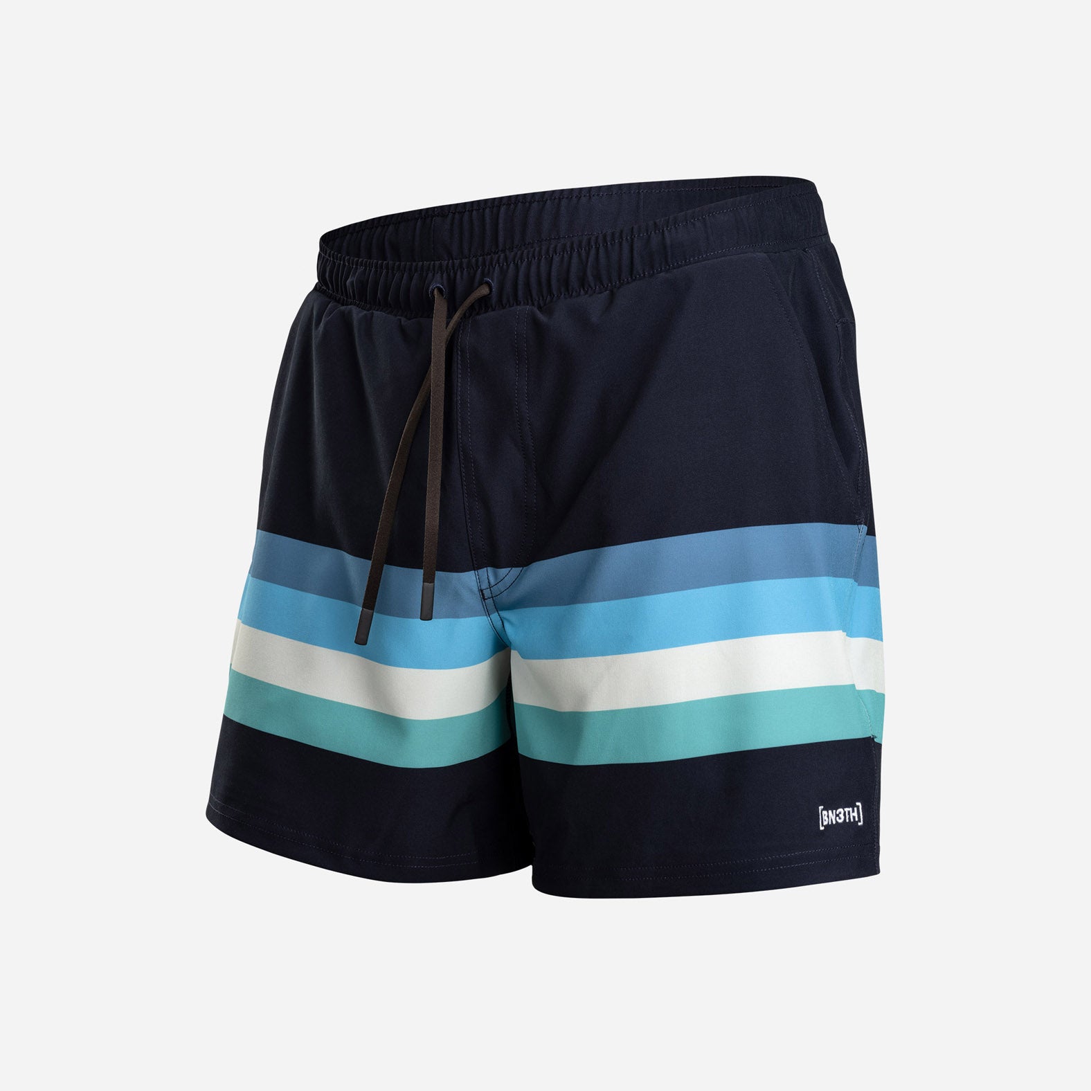 AGUA VOLLEY 2n1 SWIM SHORT 5": RETROSTRIPE FOG
