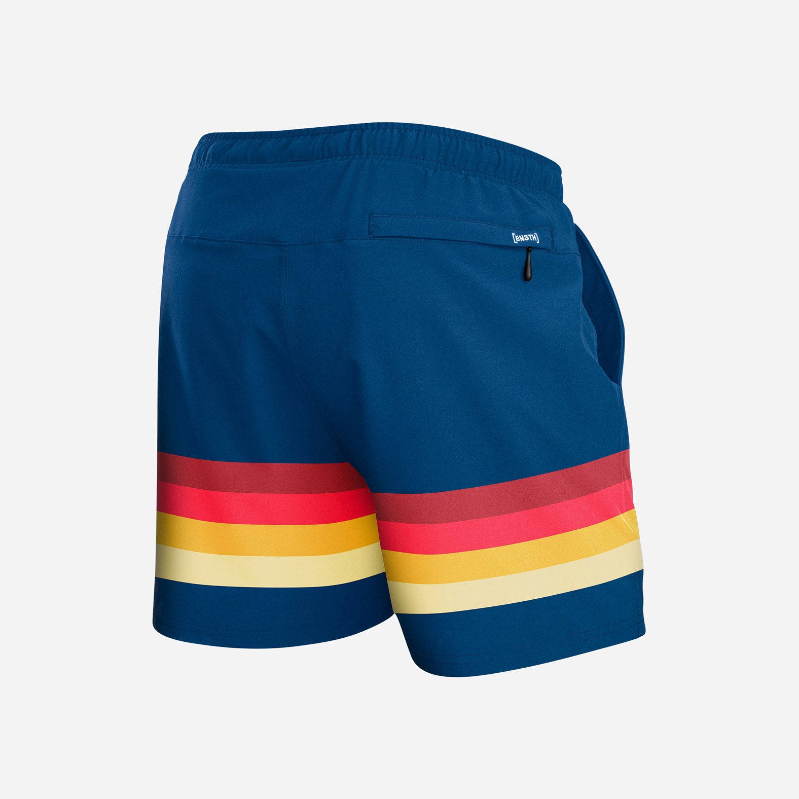 AGUA VOLLEY 2n1 SWIM SHORT 5": RETROSTRIPE NAVY