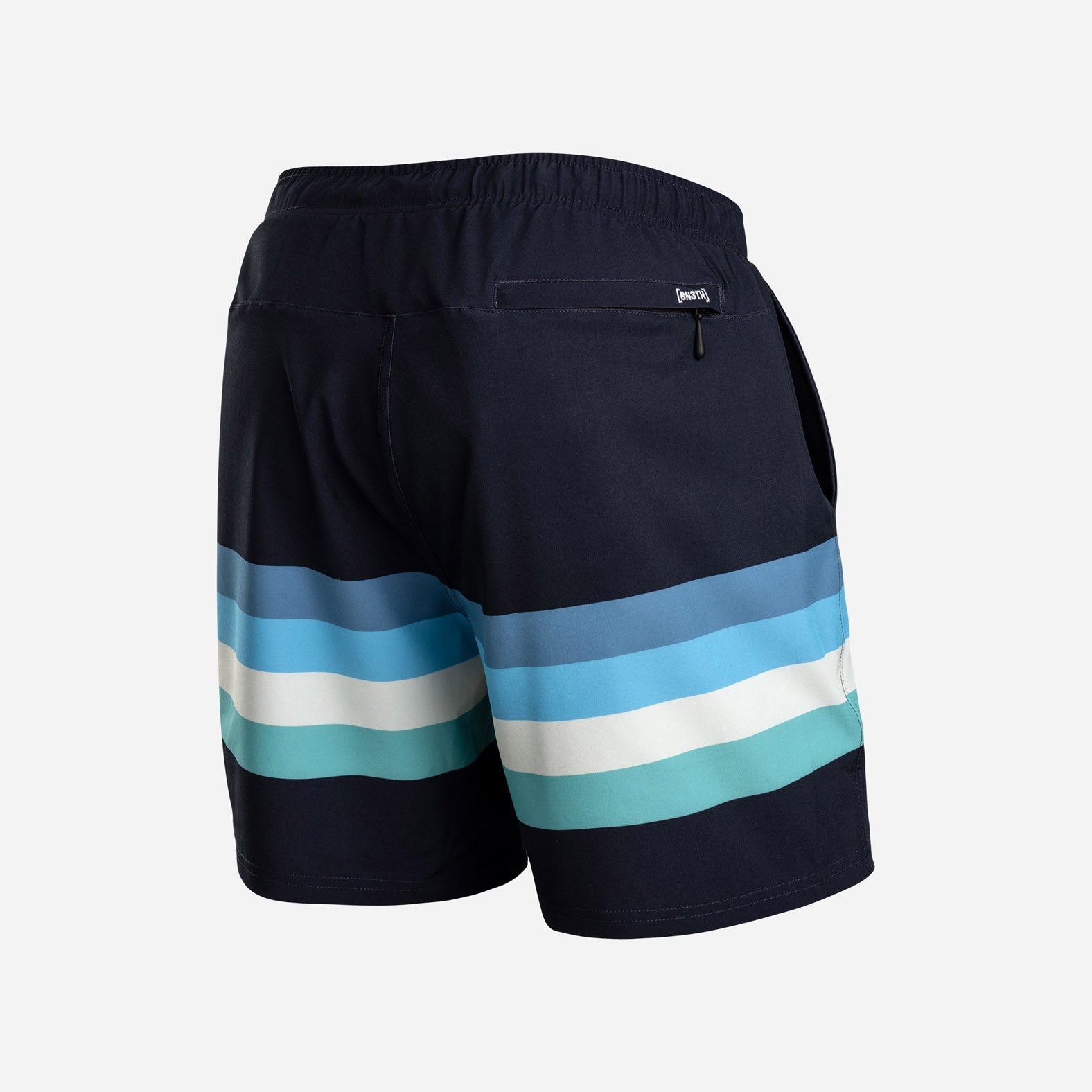 AGUA VOLLEY 2n1 SWIM SHORT 7": RETROSTRIPE FOG