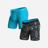 CLASSIC BOXER BRIEF: BAJA/BEACH BLANKET BLACK 2 PACK