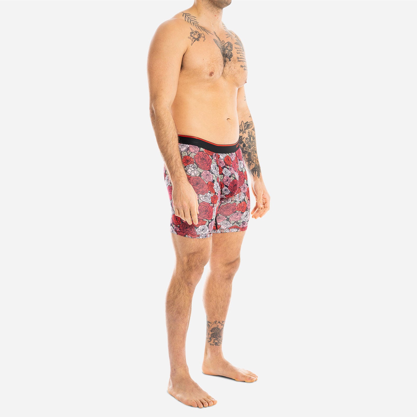 CLASSIC BOXER BRIEF: BLEEDING HEARTS RED