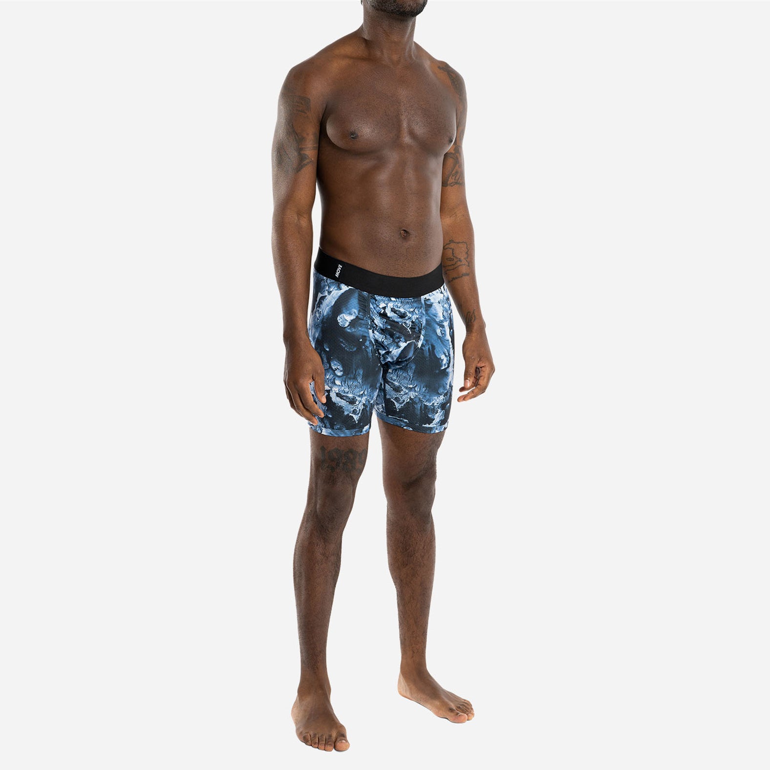 ENTOURAGE BOXER BRIEF: SPLASH DARK NAVY