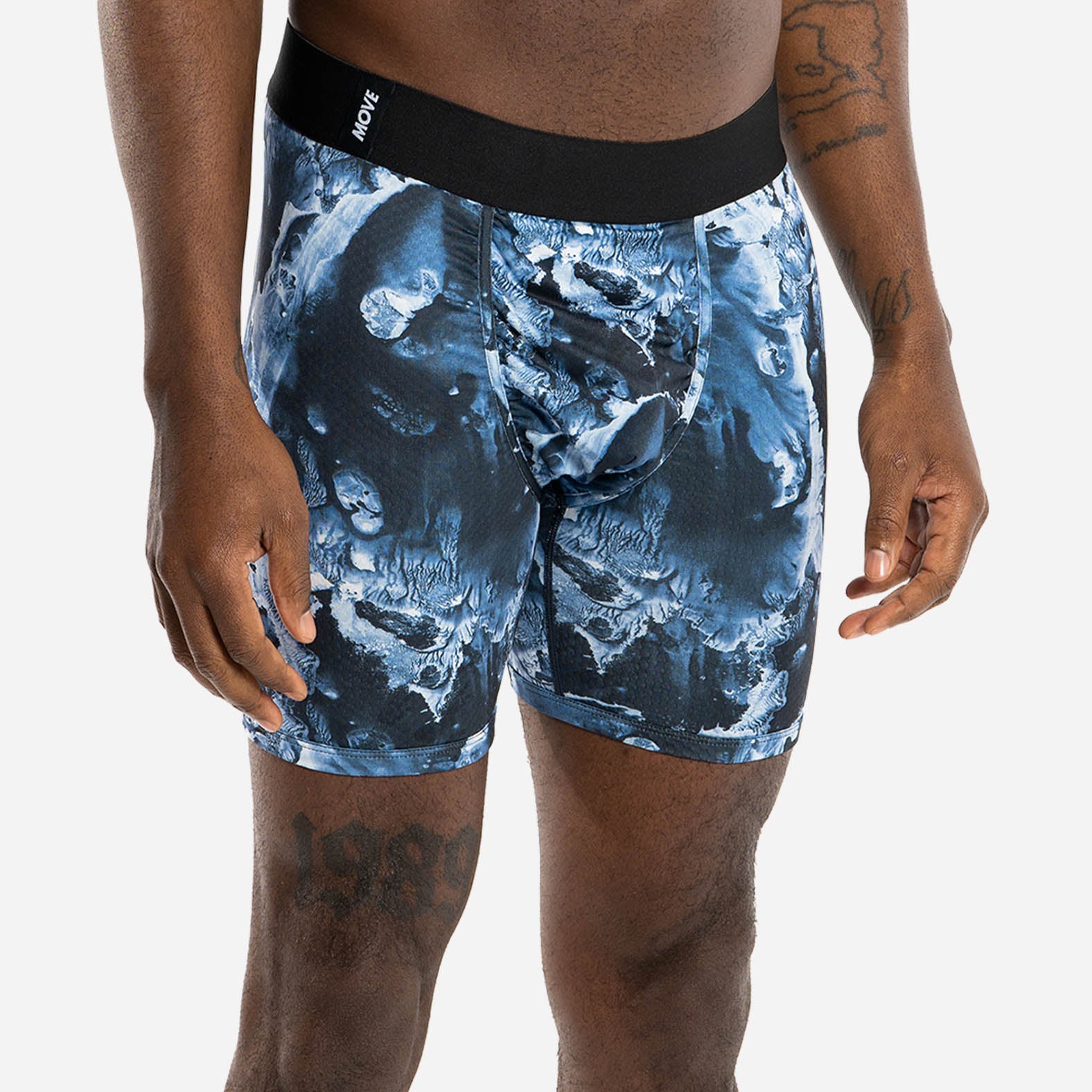 ENTOURAGE BOXER BRIEF: SPLASH DARK NAVY