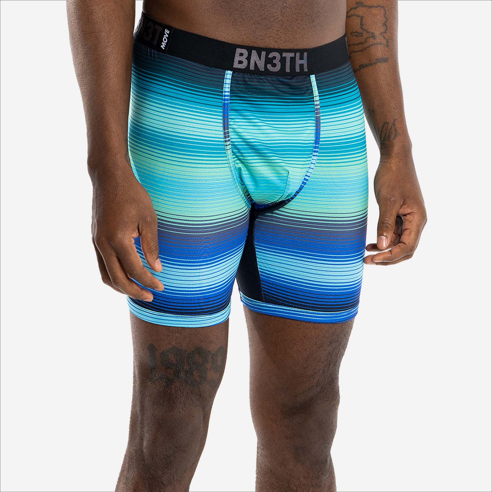 Pro Boxer Brief: Rhythm Stripe Ocean