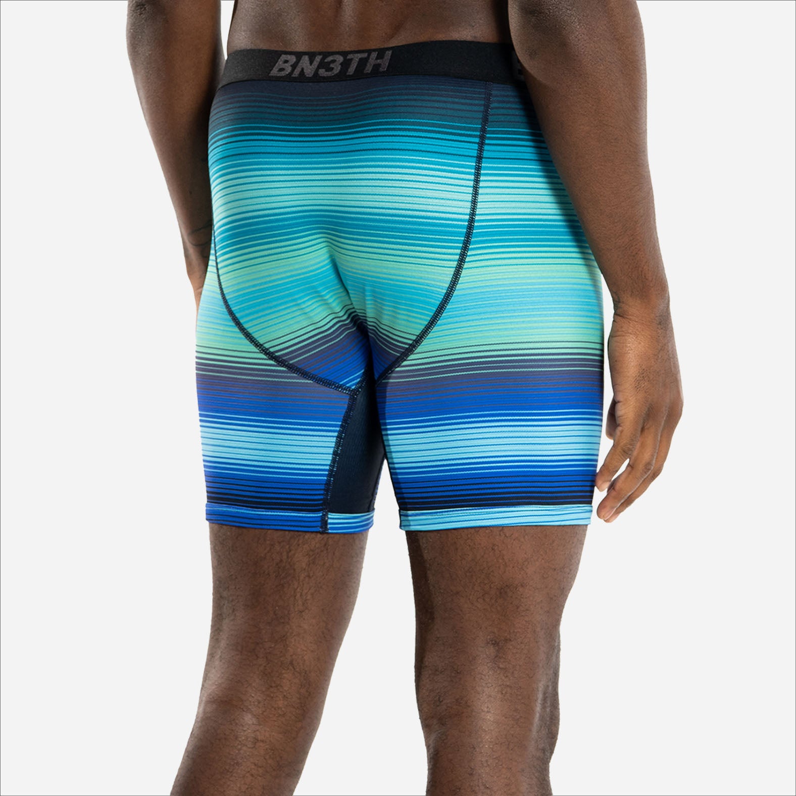 PRO BOXER BRIEF: RHYTHM STRIPE OCEAN