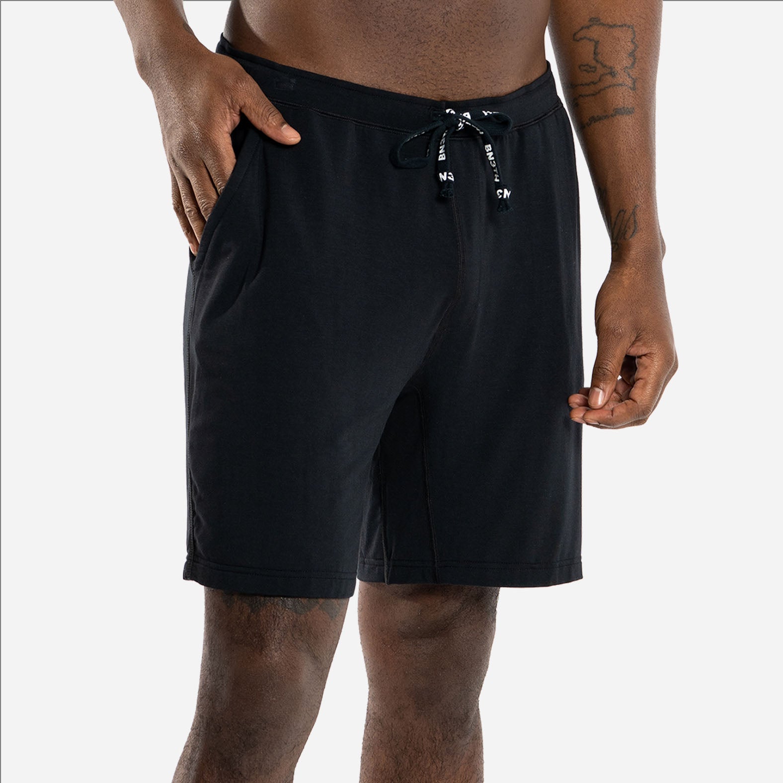 PJ SHORT: BLACK WITH 10" INSEAM