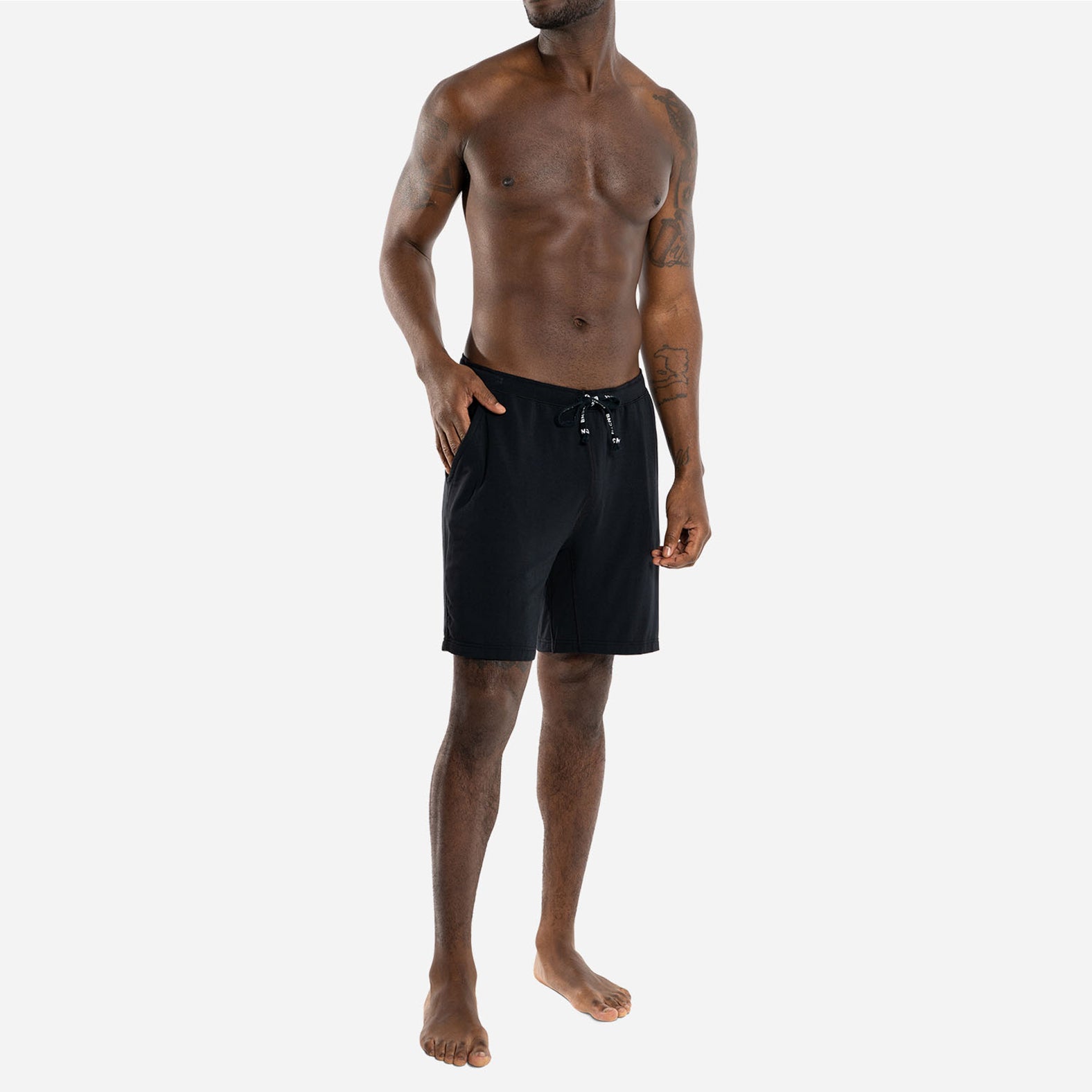PJ SHORT: BLACK WITH 10" INSEAM