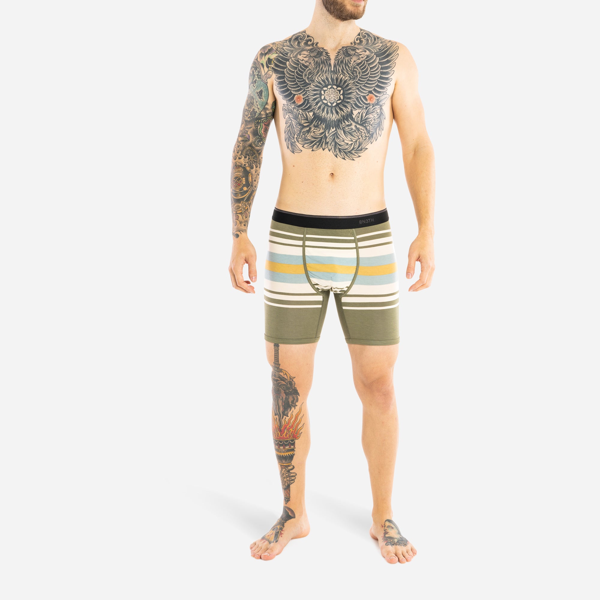 CLASSIC BOXER BRIEF: SUNDAY STRIPE PINE