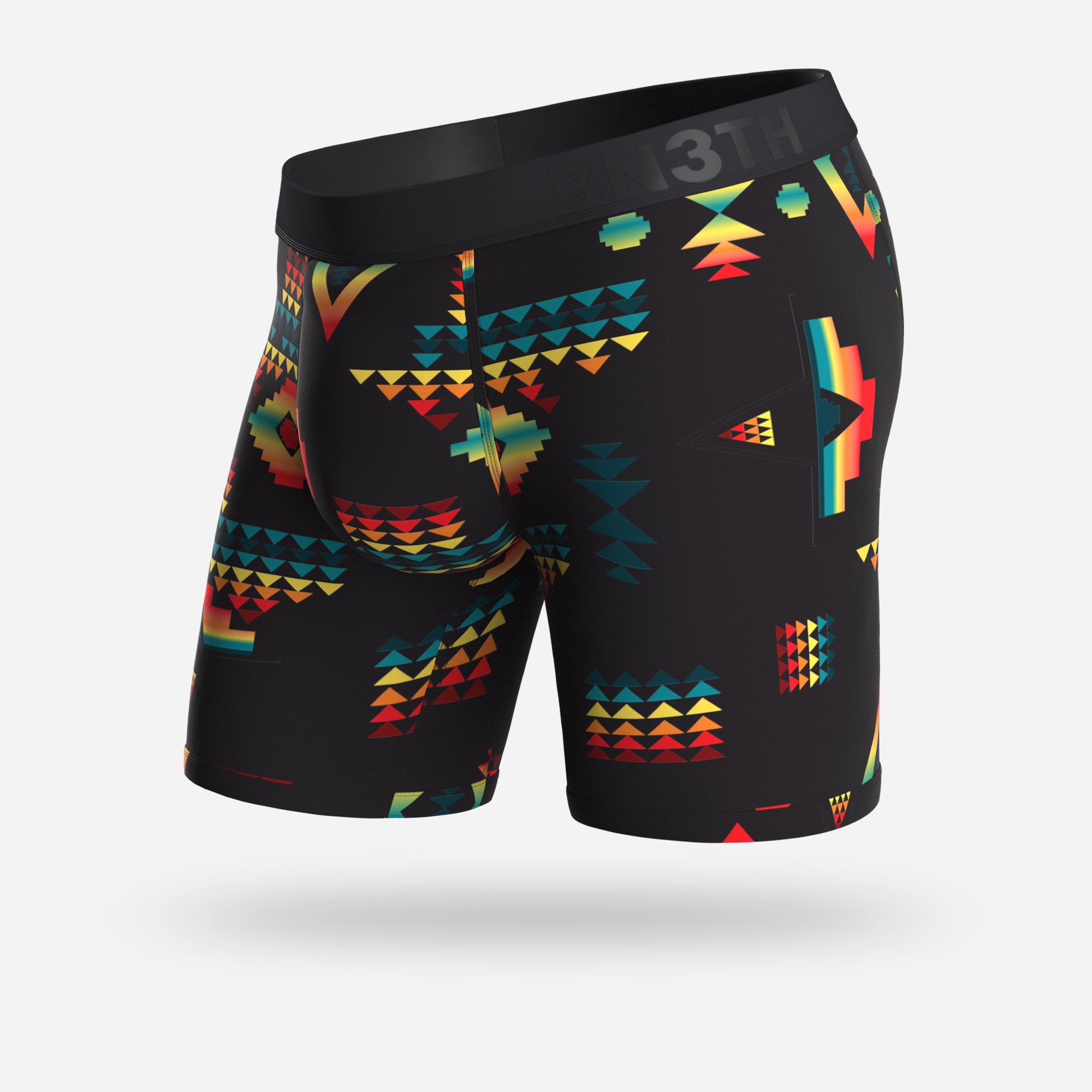 MERINO BOXER BRIEF: SOUTHWEST BLACK