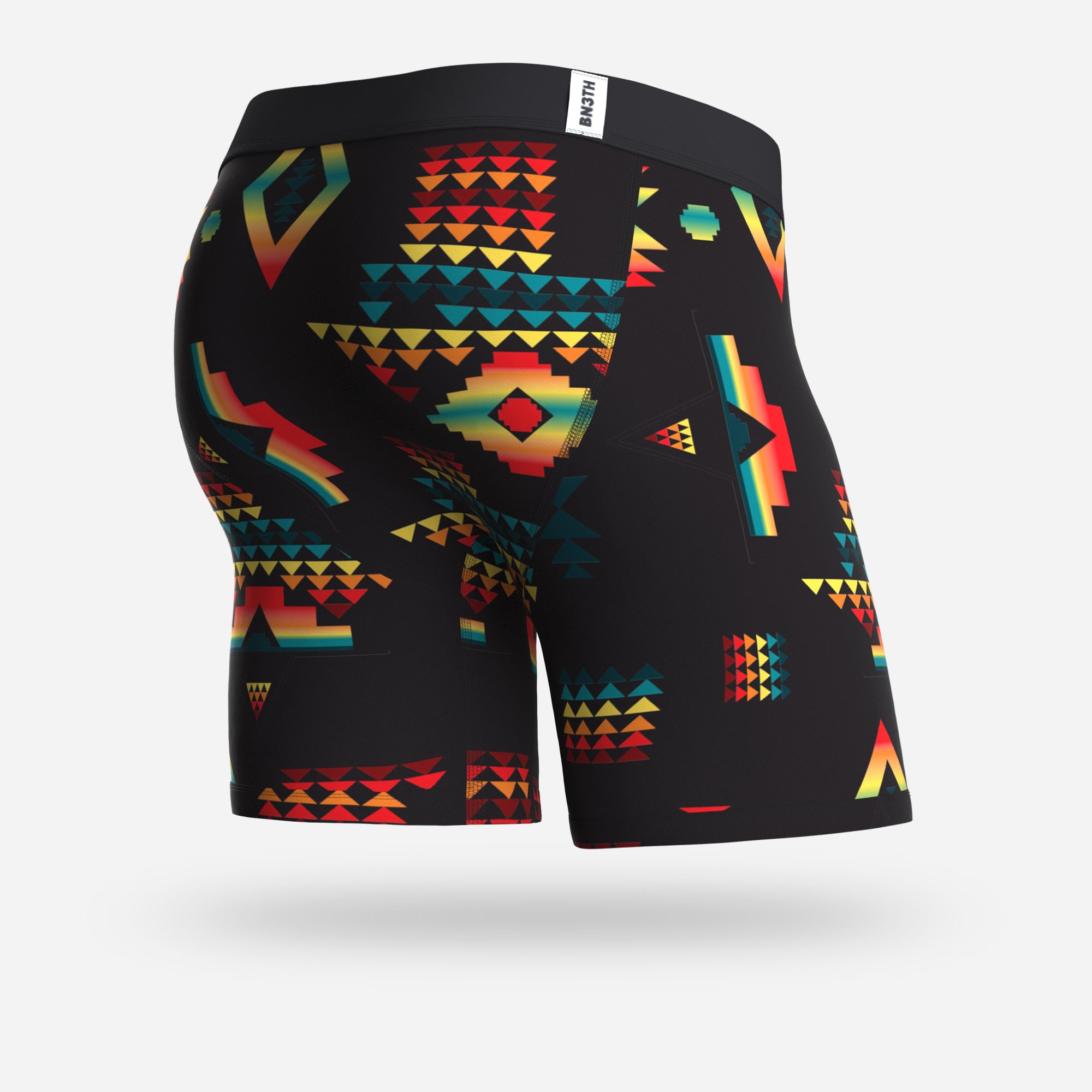 MERINO BOXER BRIEF: SOUTHWEST BLACK