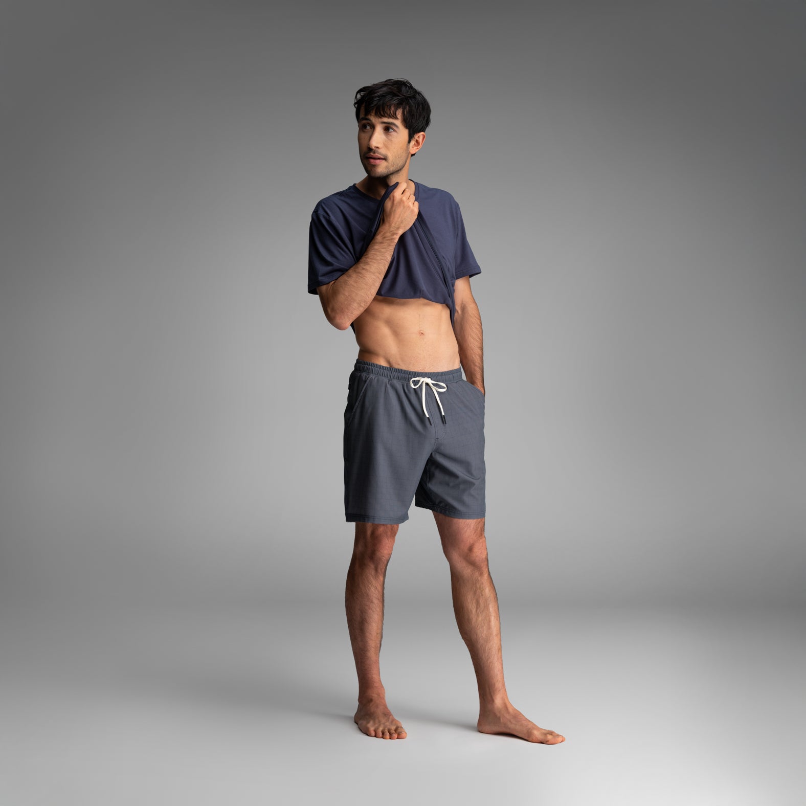 Shoreline 7" Short 2n1 : Artisan Tile - Navy | BN3TH Underwear